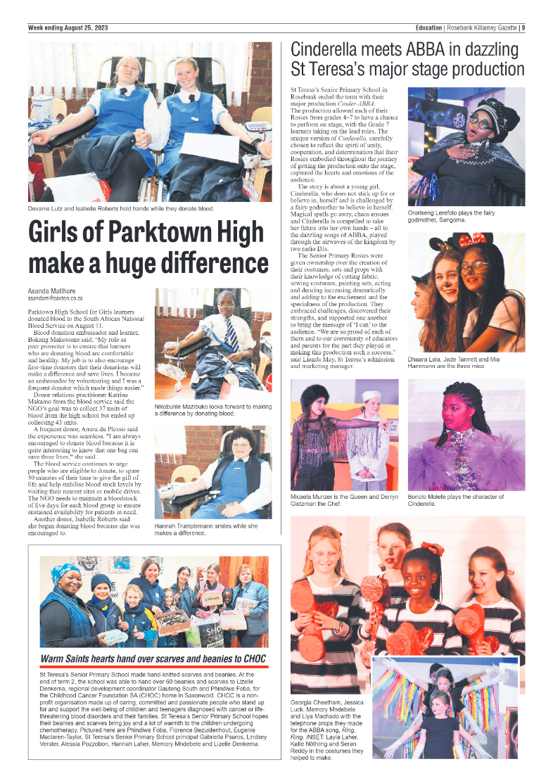 Rosebank Killarney Gazette 25 August 2023 page 9