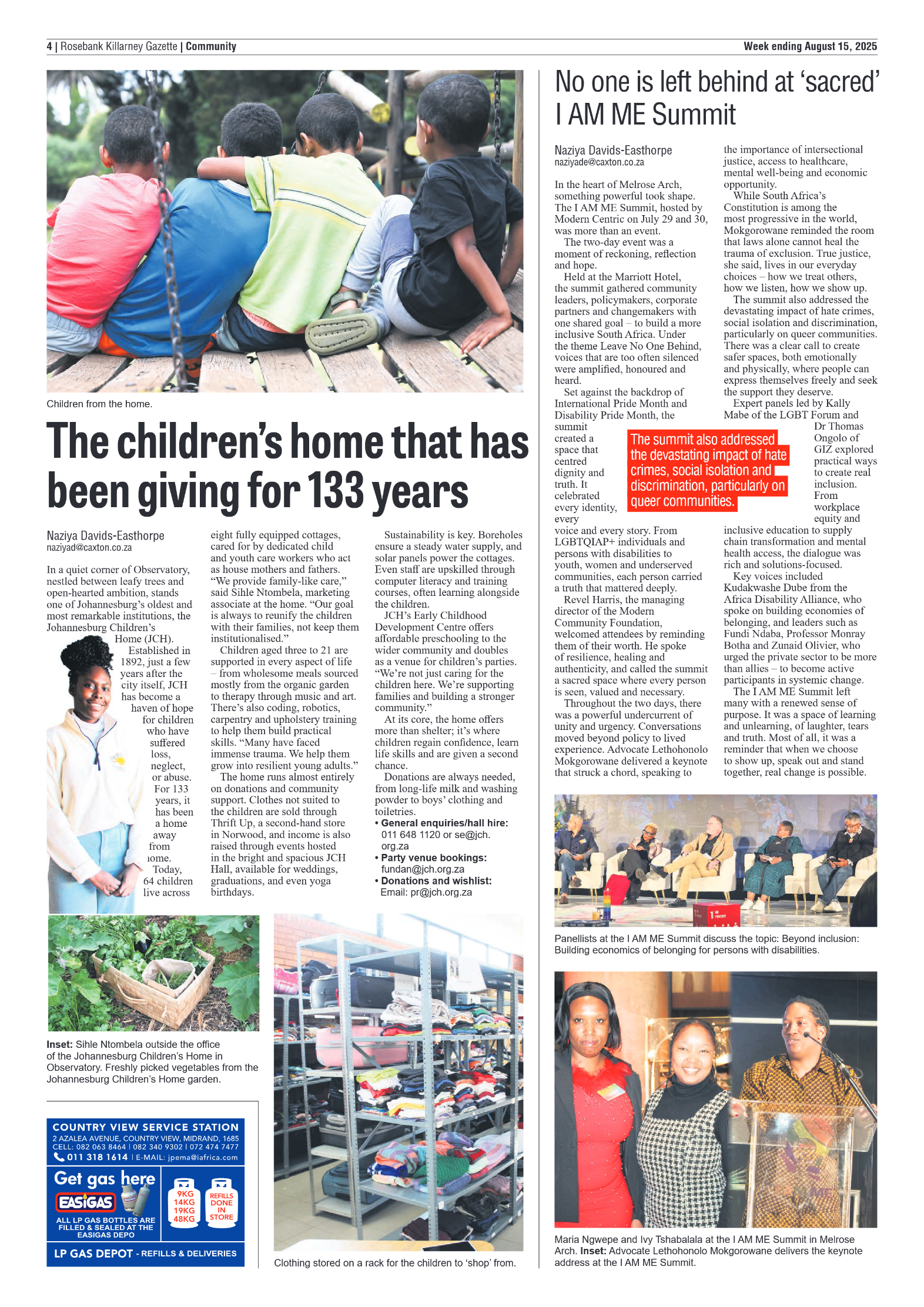 Rosebank Killarney Gazette 15 August 2025 page 4