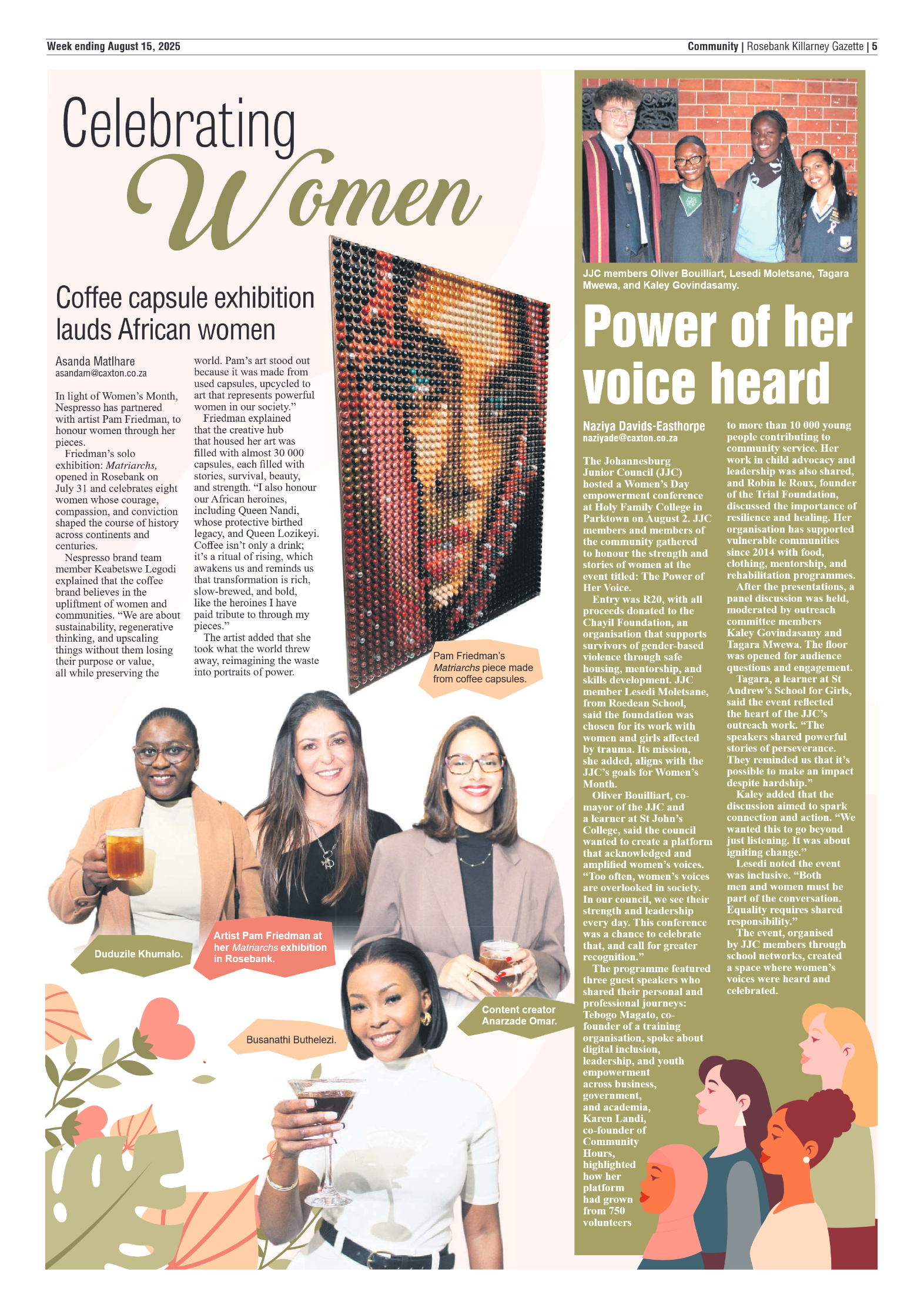Rosebank Killarney Gazette 15 August 2025 page 5