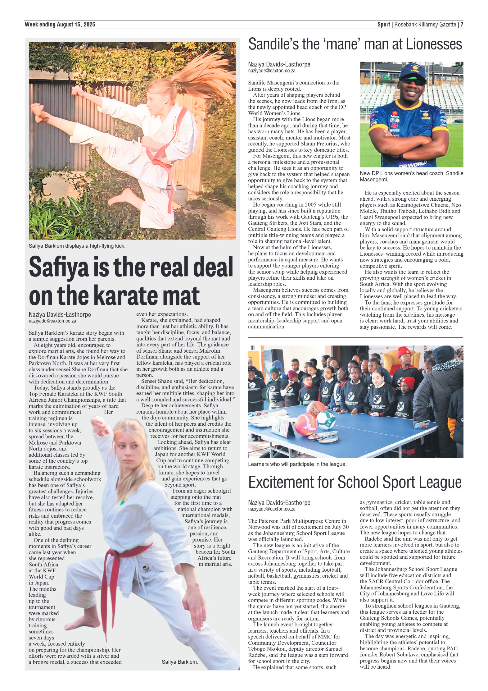Rosebank Killarney Gazette 15 August 2025 page 7