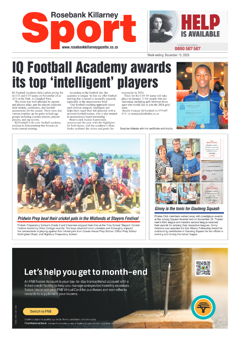 Rosebank Killarney Gazette 15 December 2023 page 12