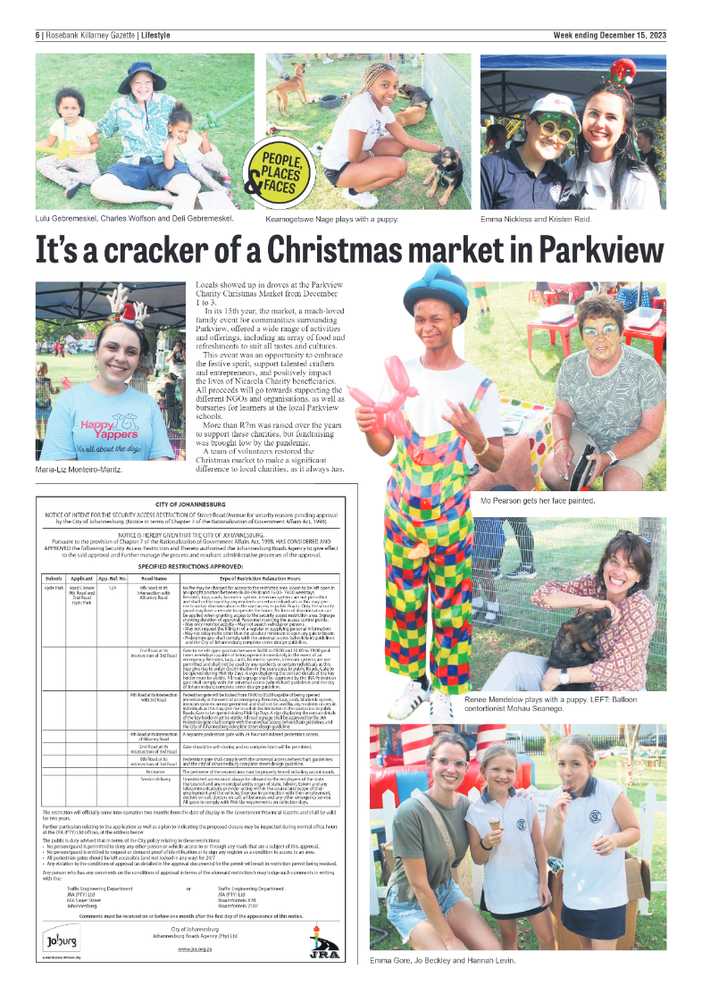 Rosebank Killarney Gazette 15 December 2023 page 6