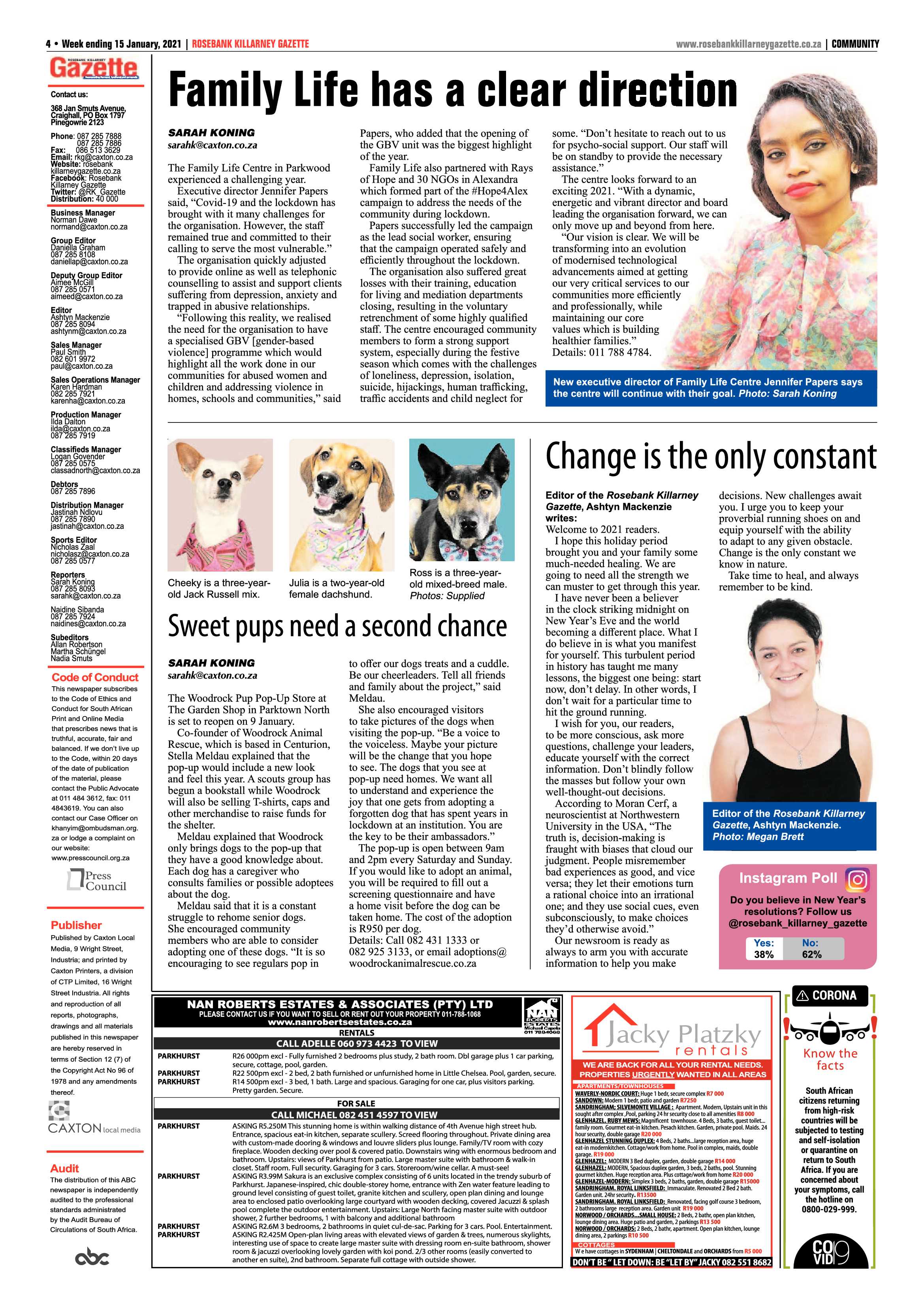 Rosebank Killarney Gazette 15 January 2020 page 4