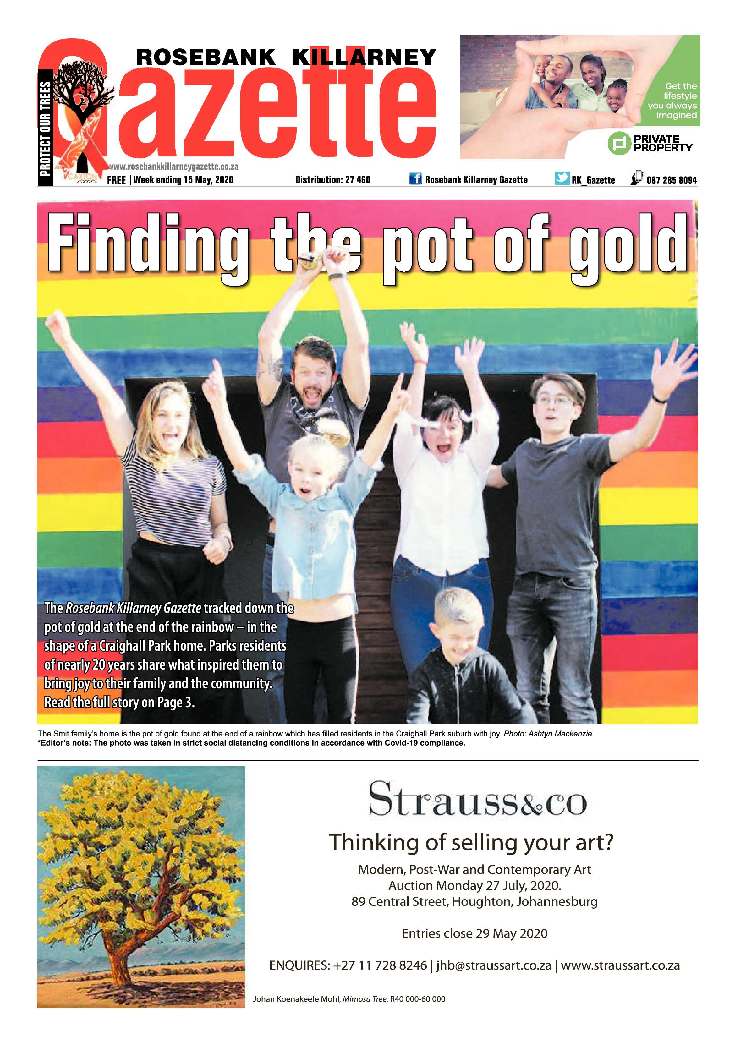 Rosebank Killarney Gazette 15 May 2020 page 1