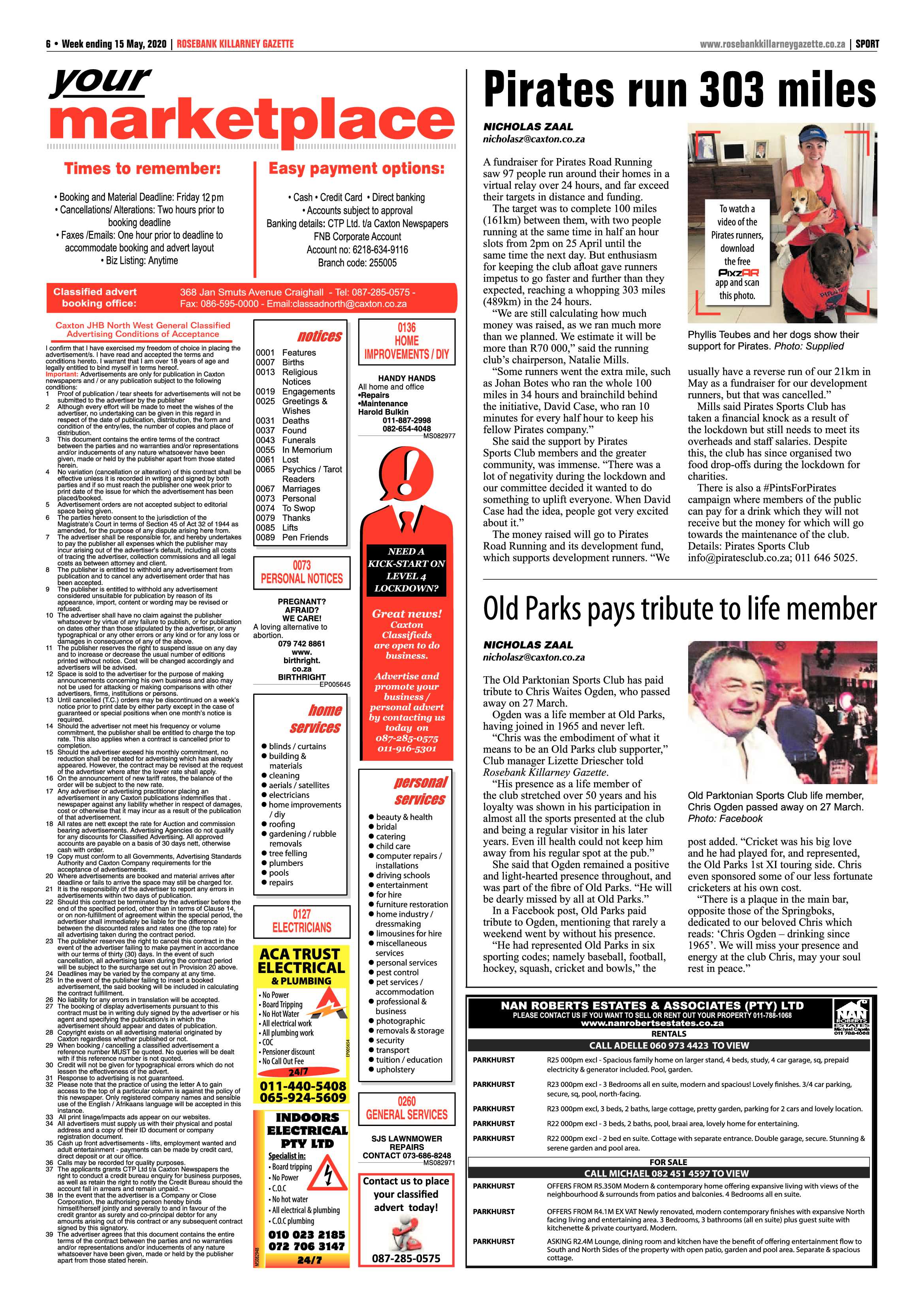 Rosebank Killarney Gazette 15 May 2020 page 6
