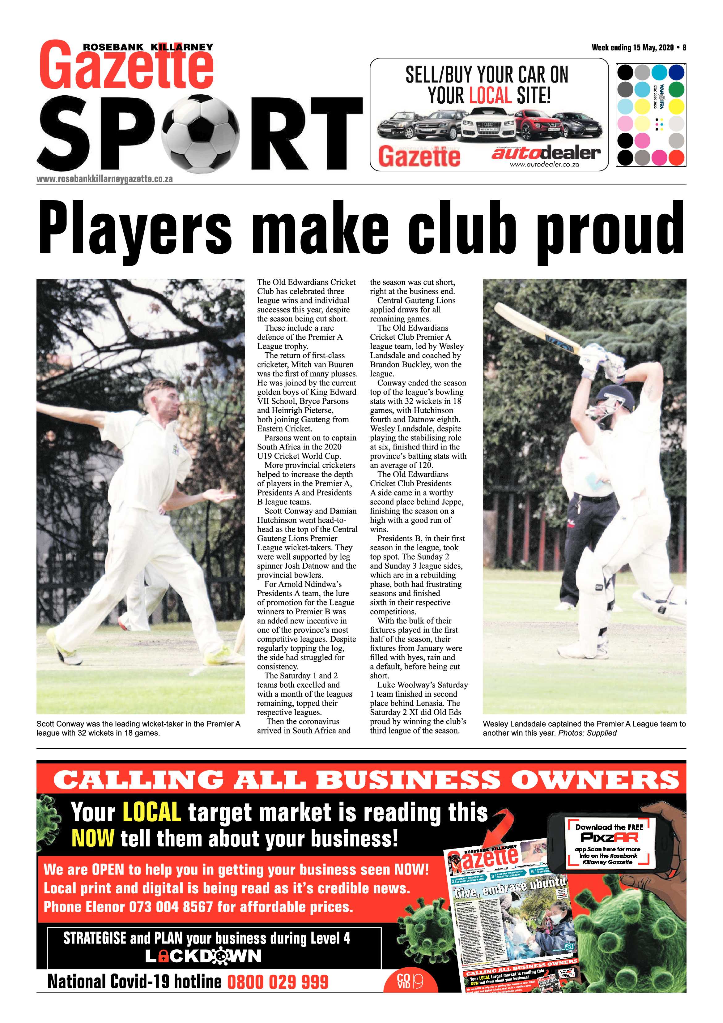 Rosebank Killarney Gazette 15 May 2020 page 8