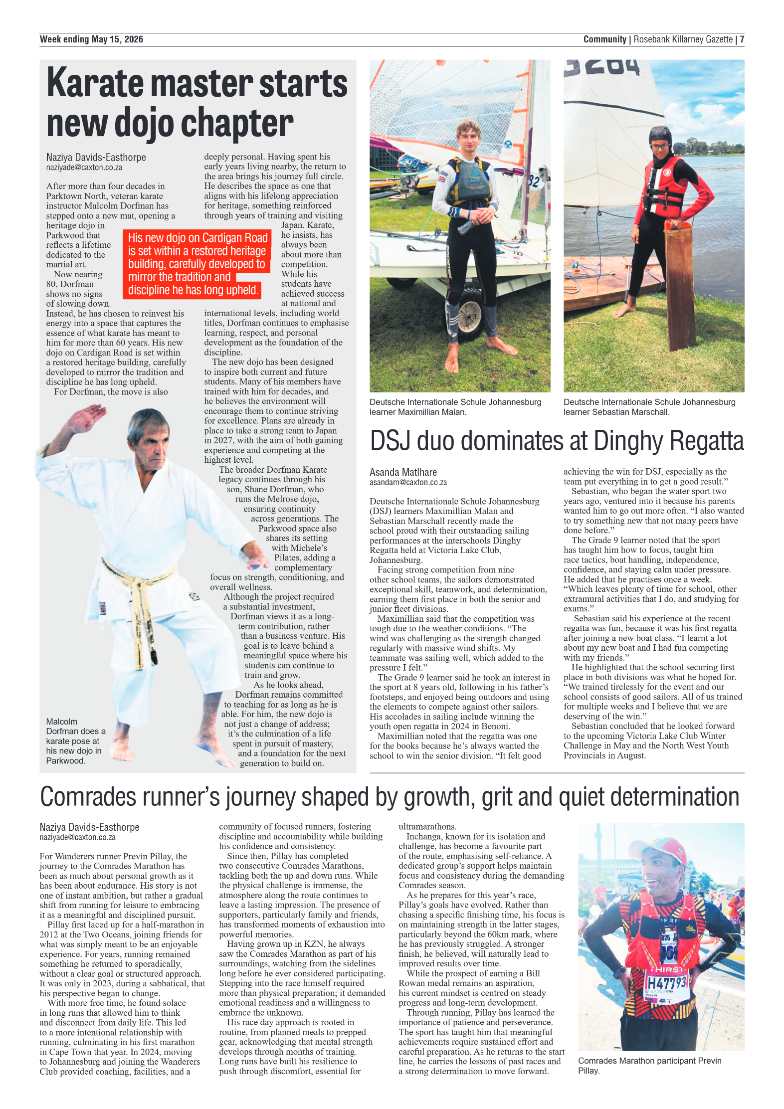 Rosebank Killarney Gazette 15 May 2026 page 7