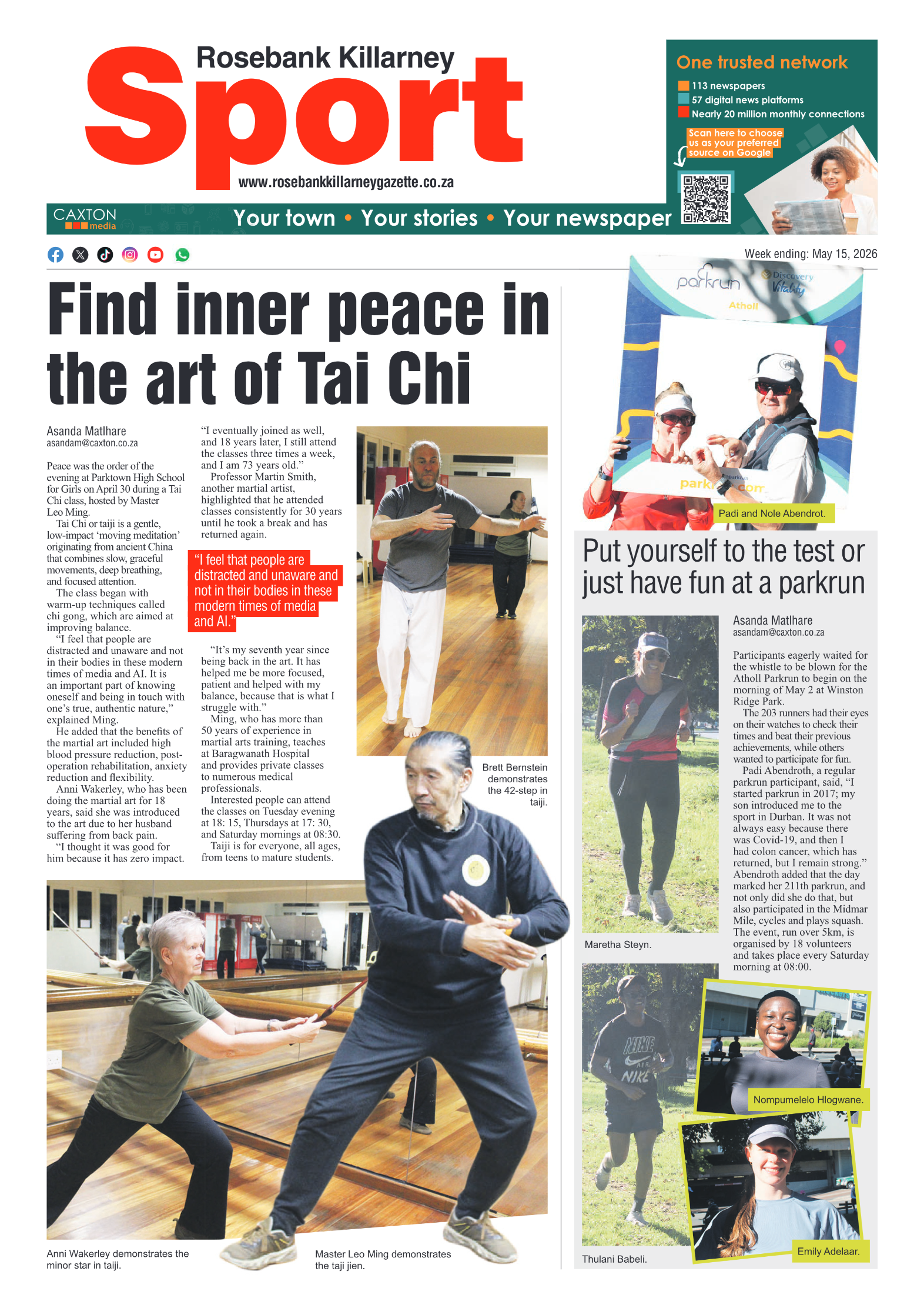 Rosebank Killarney Gazette 15 May 2026 page 8