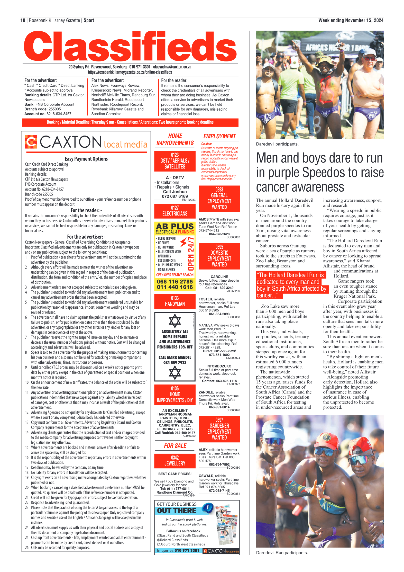 Rosebank Killarney Gazette 15 November 2024 page 10