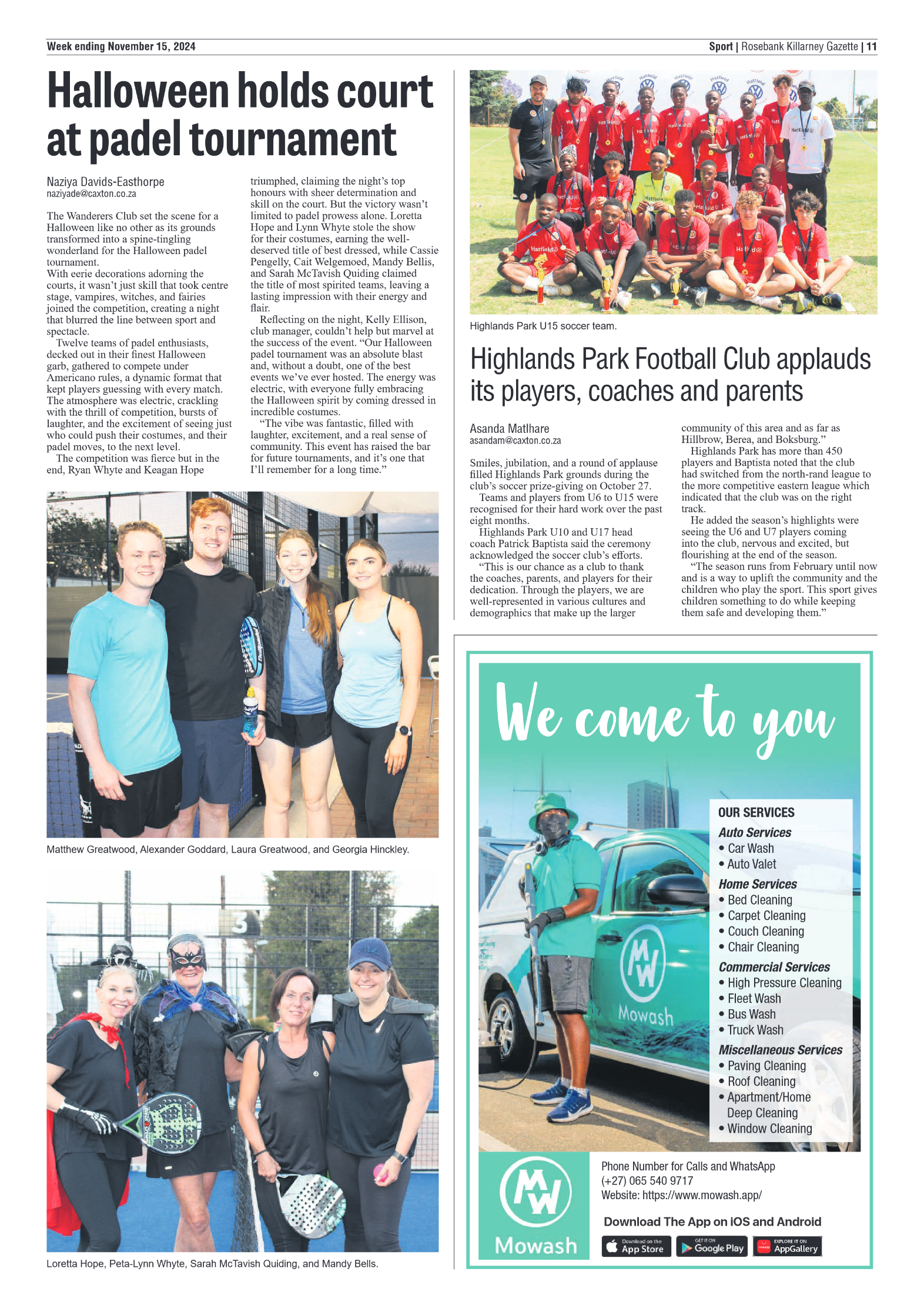 Rosebank Killarney Gazette 15 November 2024 page 11