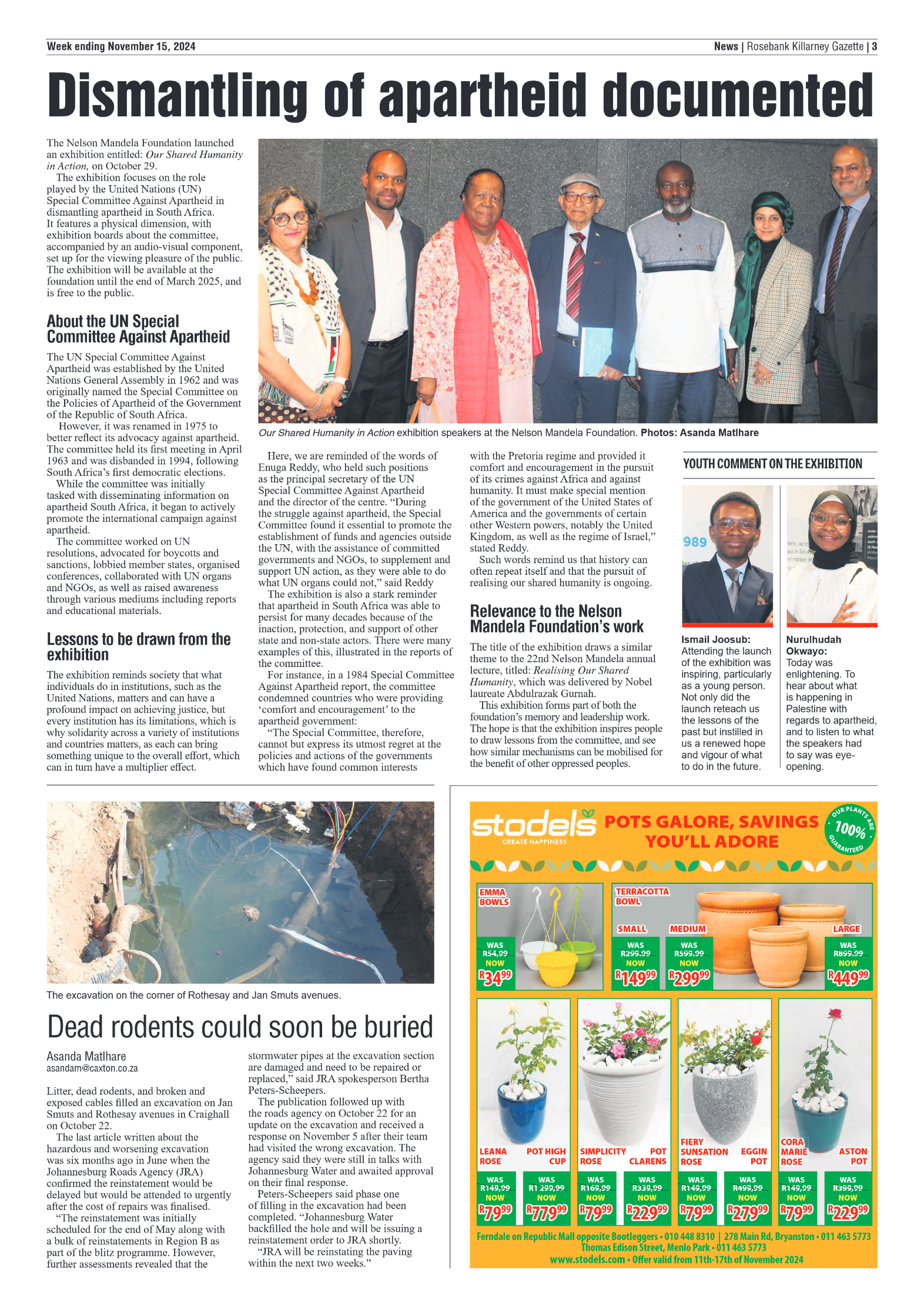 Rosebank Killarney Gazette 15 November 2024 page 3
