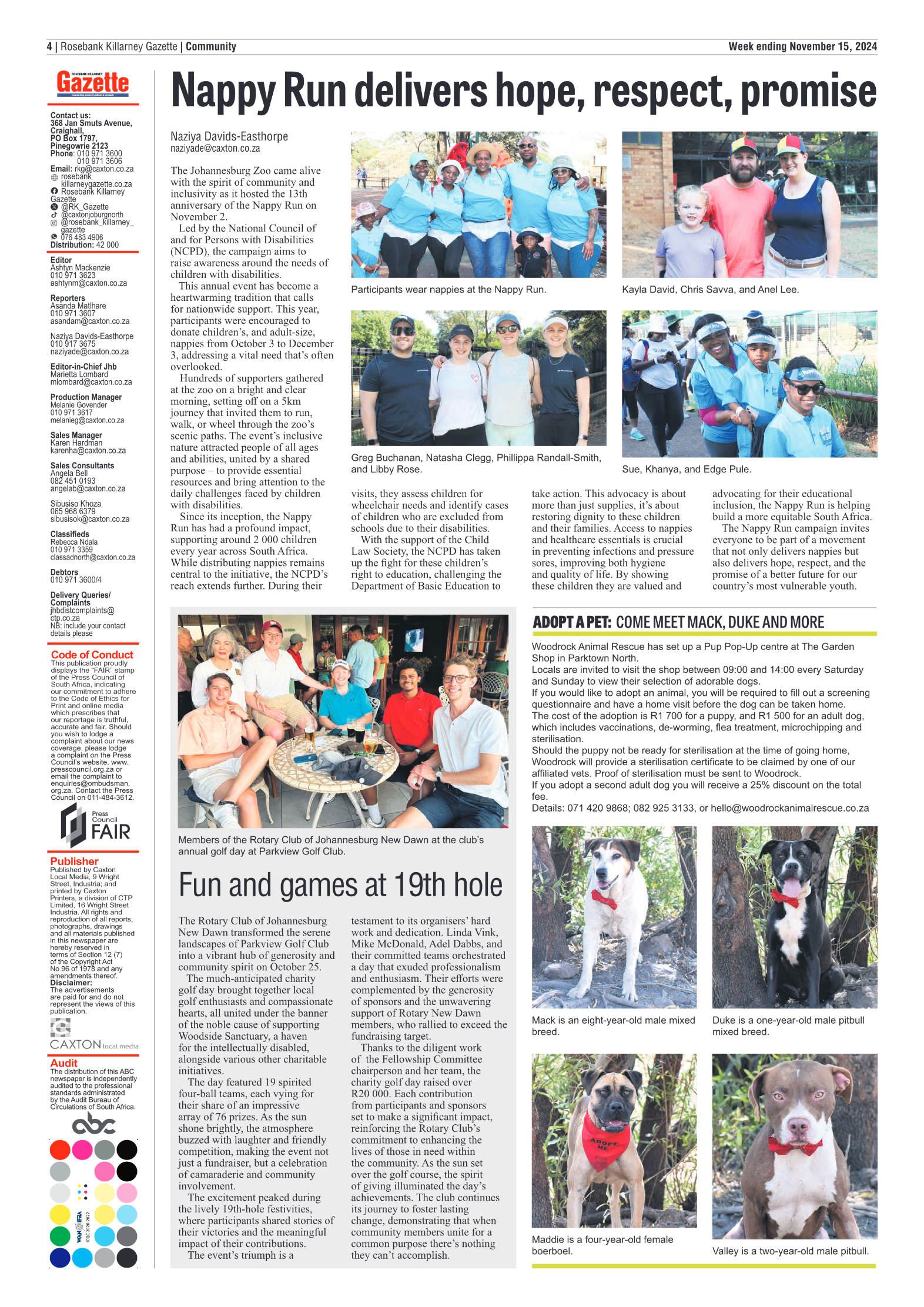 Rosebank Killarney Gazette 15 November 2024 page 4