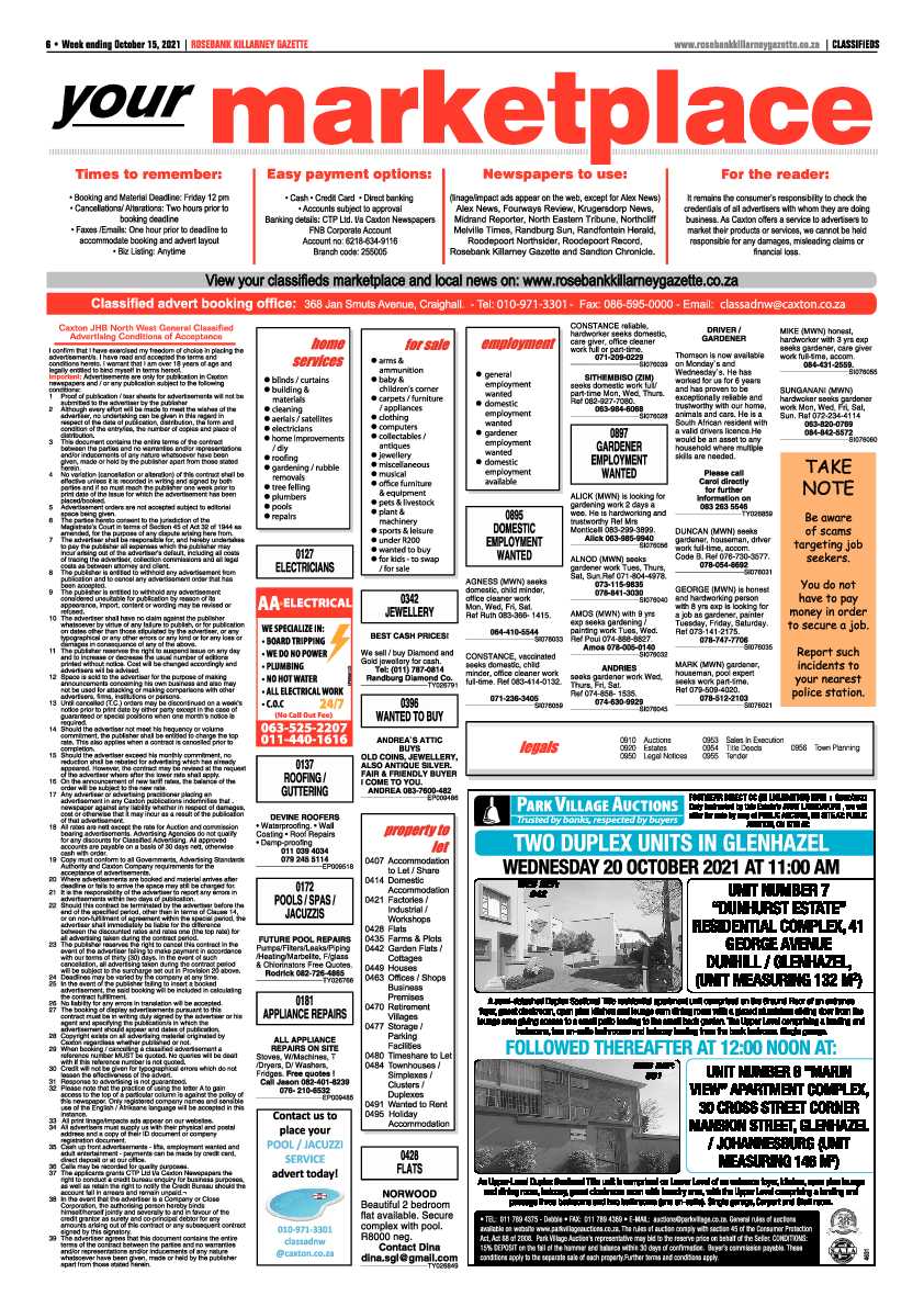 Rosebank Killarney Gazette 15 October 2021 page 6