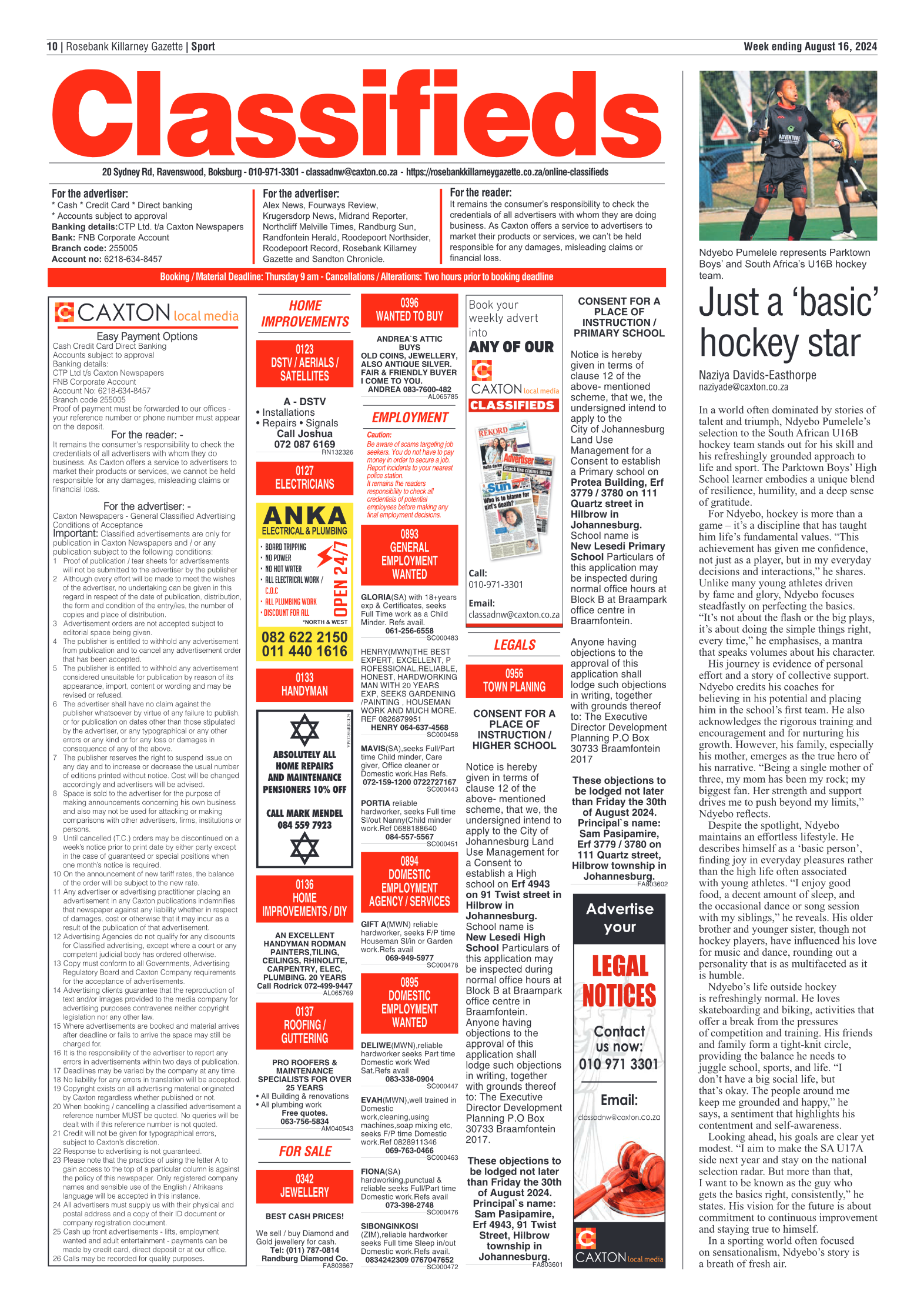 Rosebank Killarney Gazette 16 August 2024 page 10