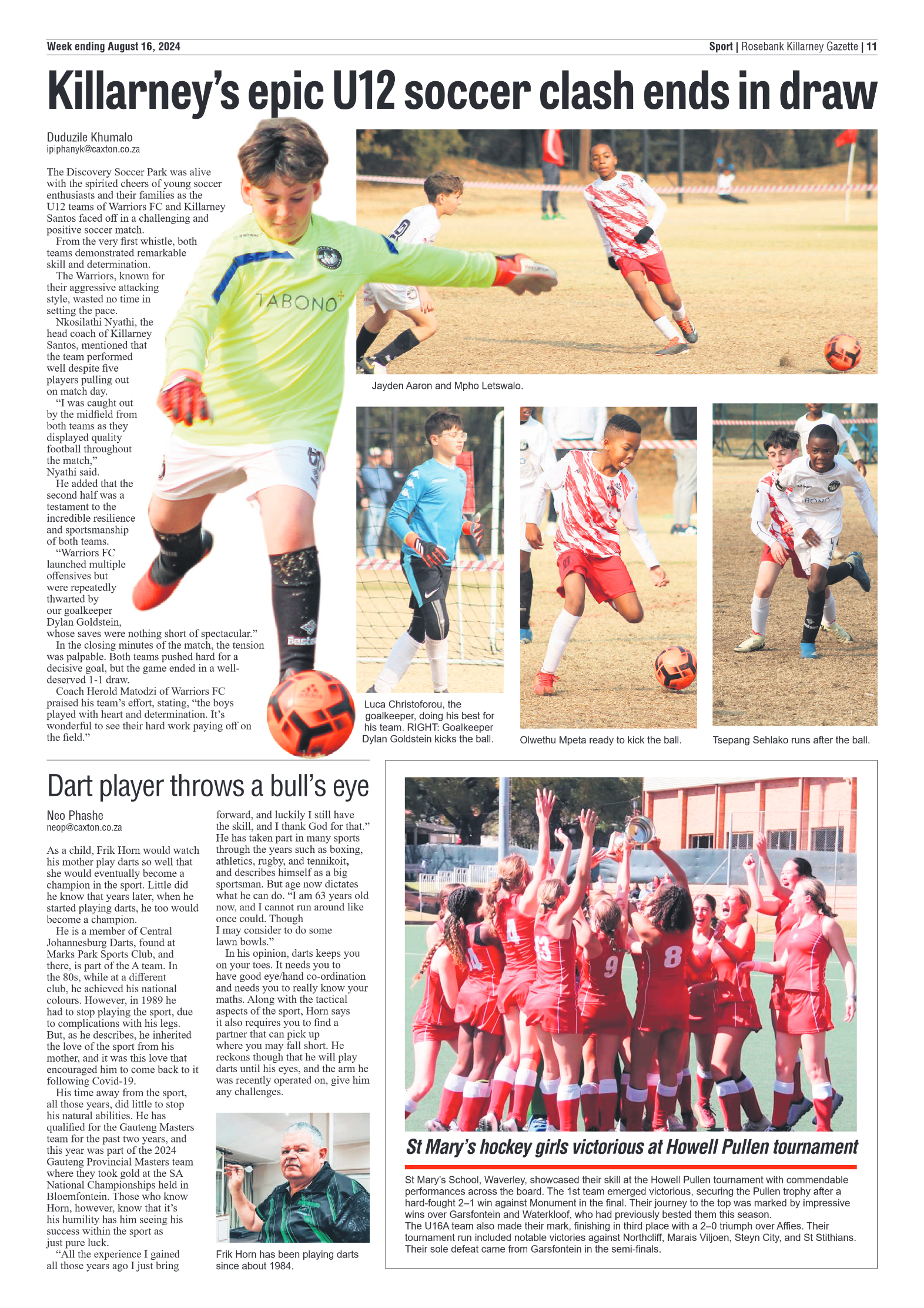 Rosebank Killarney Gazette 16 August 2024 page 11