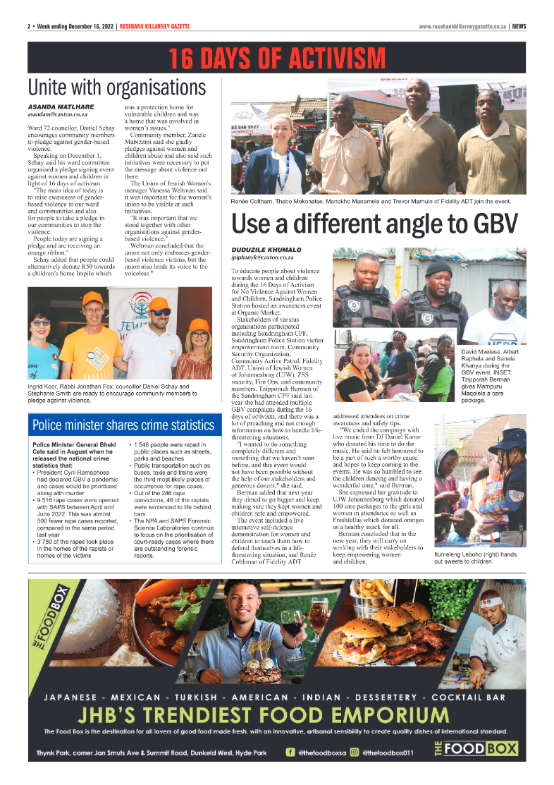 Rosebank Killarney Gazette 16 Dec 2022 page 2