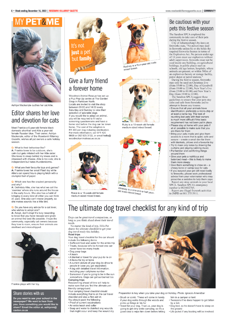 Rosebank Killarney Gazette 16 Dec 2022 page 6