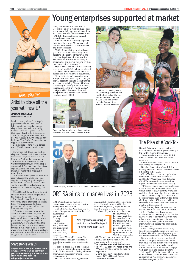 Rosebank Killarney Gazette 16 Dec 2022 page 9