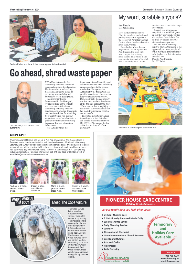 Rosebank Killarney Gazette 16 February 2024 page 5