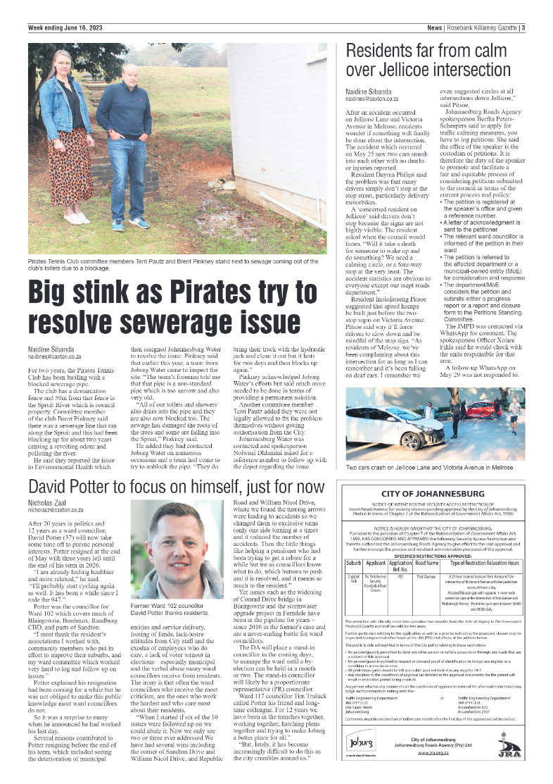 Rosebank Killarney Gazette 16 June 2023 page 3