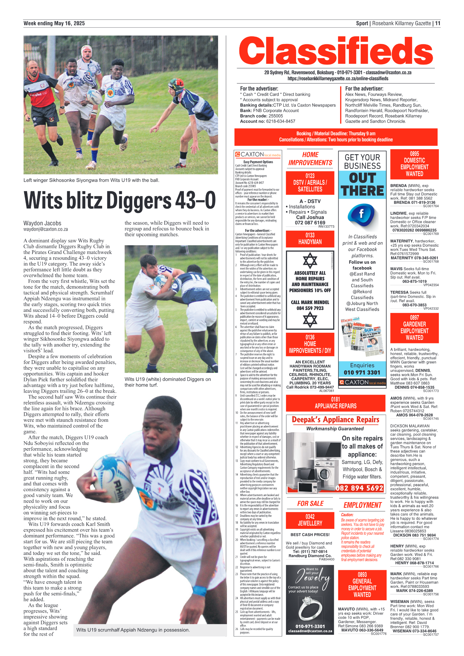 Rosebank Killarney Gazette 16 May 2025 page 11