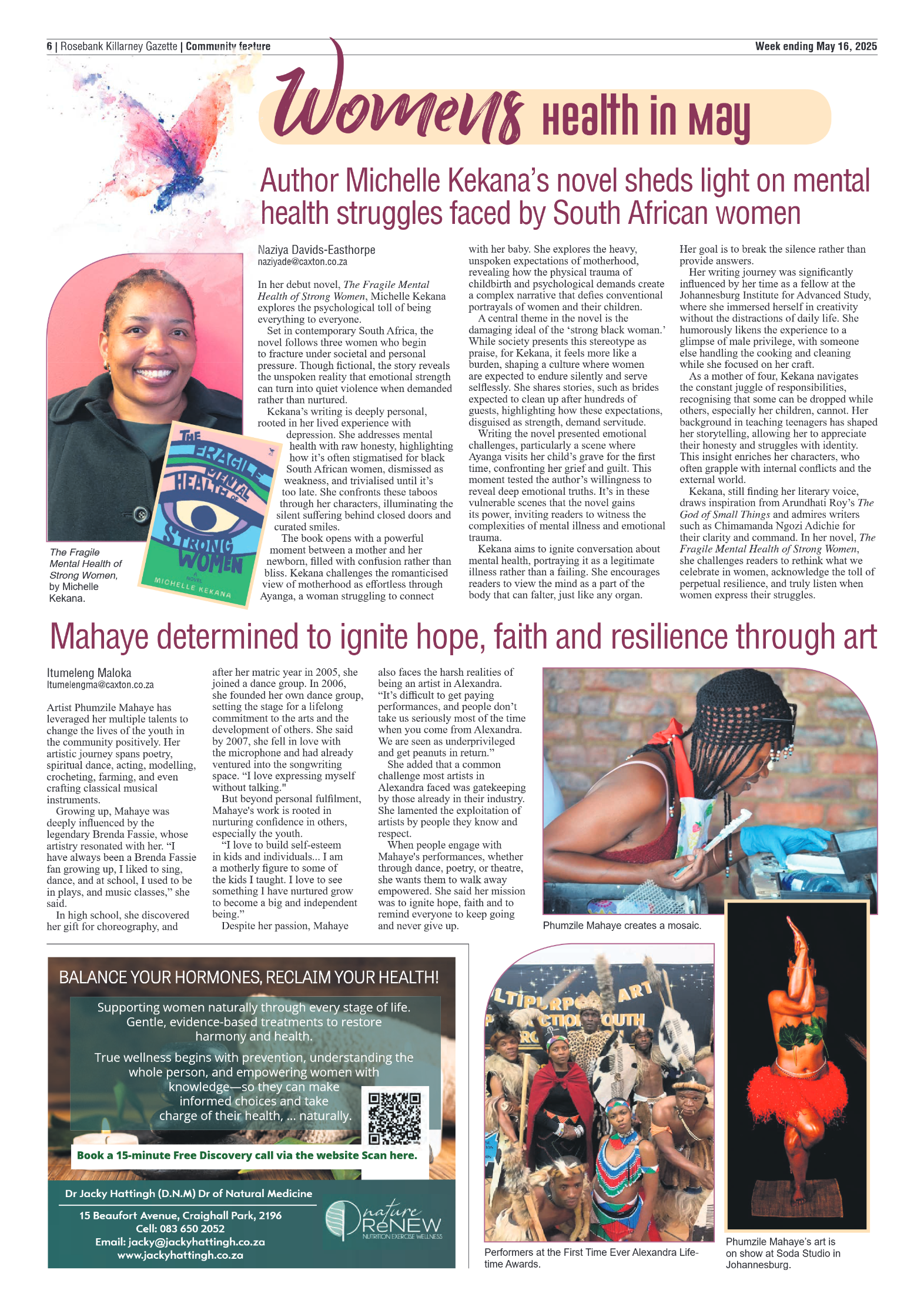 Rosebank Killarney Gazette 16 May 2025 page 6