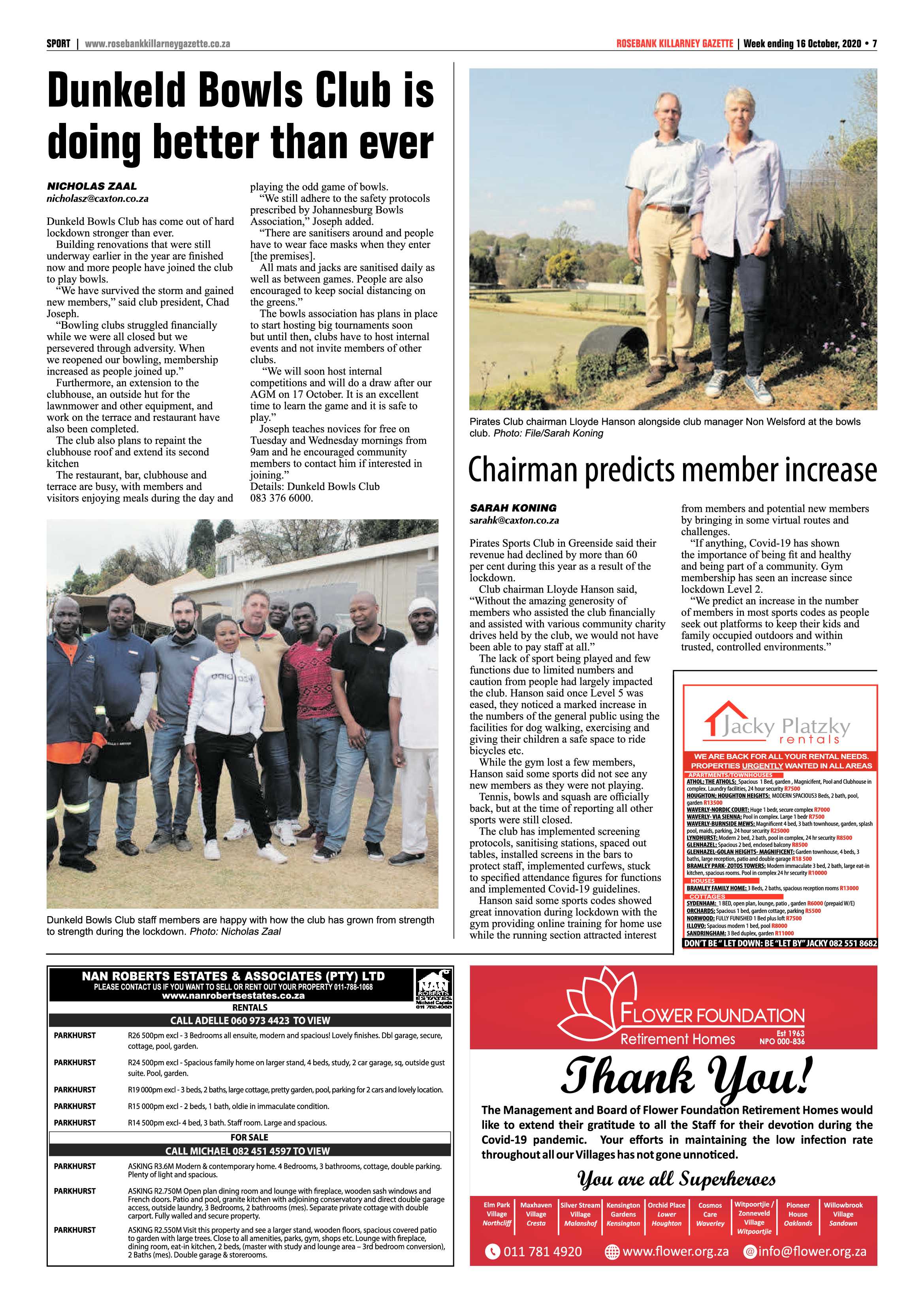 Rosebank Killarney Gazette 16 October 2020 page 7