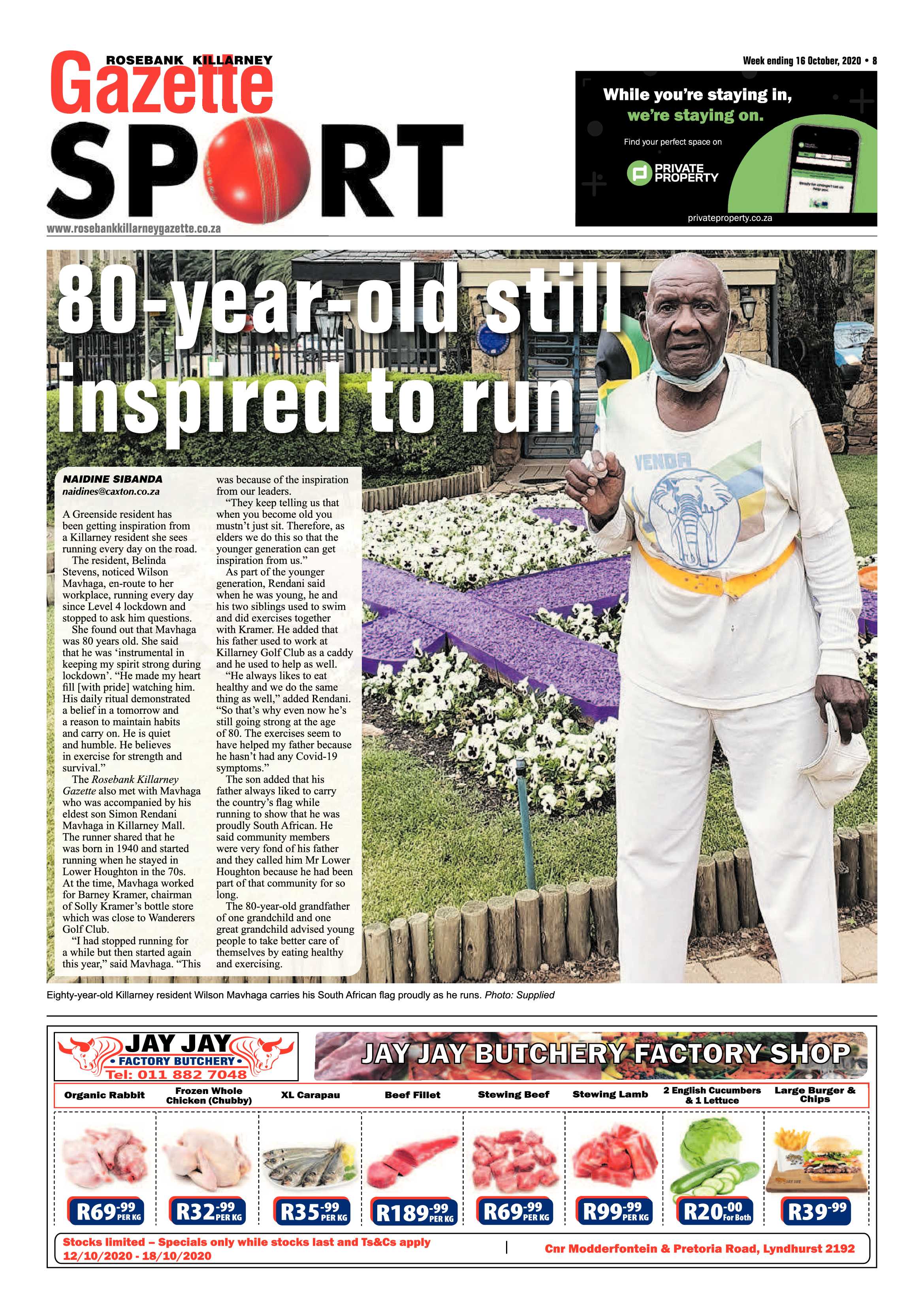 Rosebank Killarney Gazette 16 October 2020 page 8