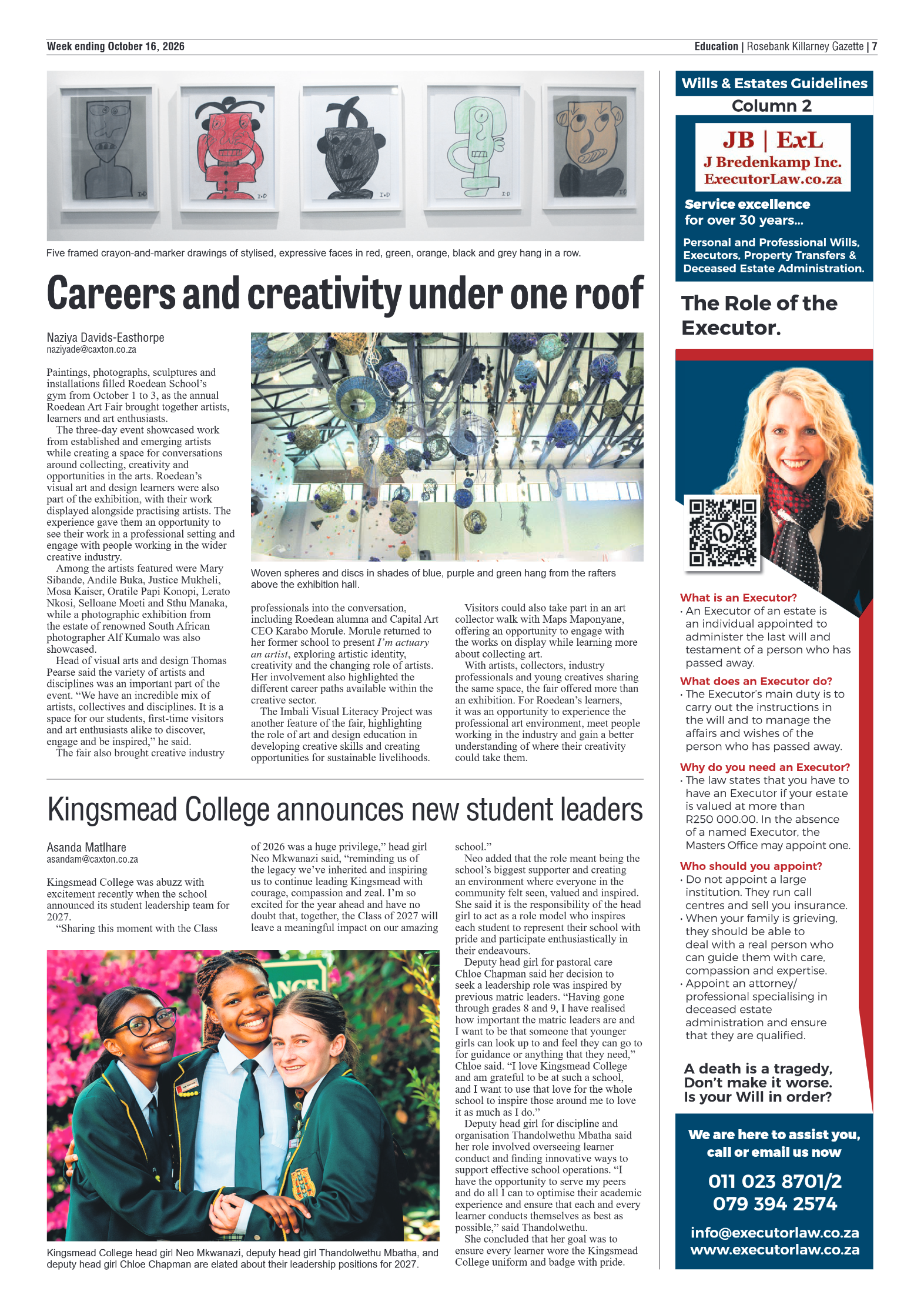 Rosebank Killarney Gazette 16 October 2026 page 6