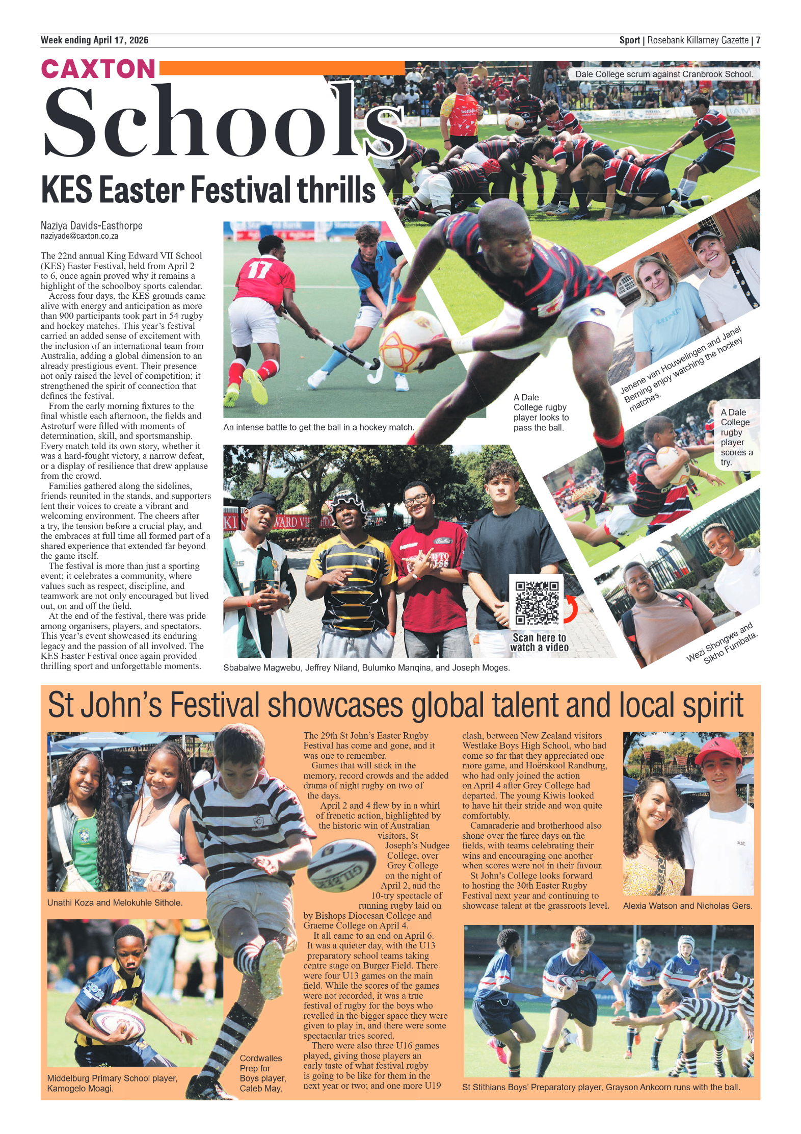 Rosebank Killarney Gazette 17 April 2026 page 7