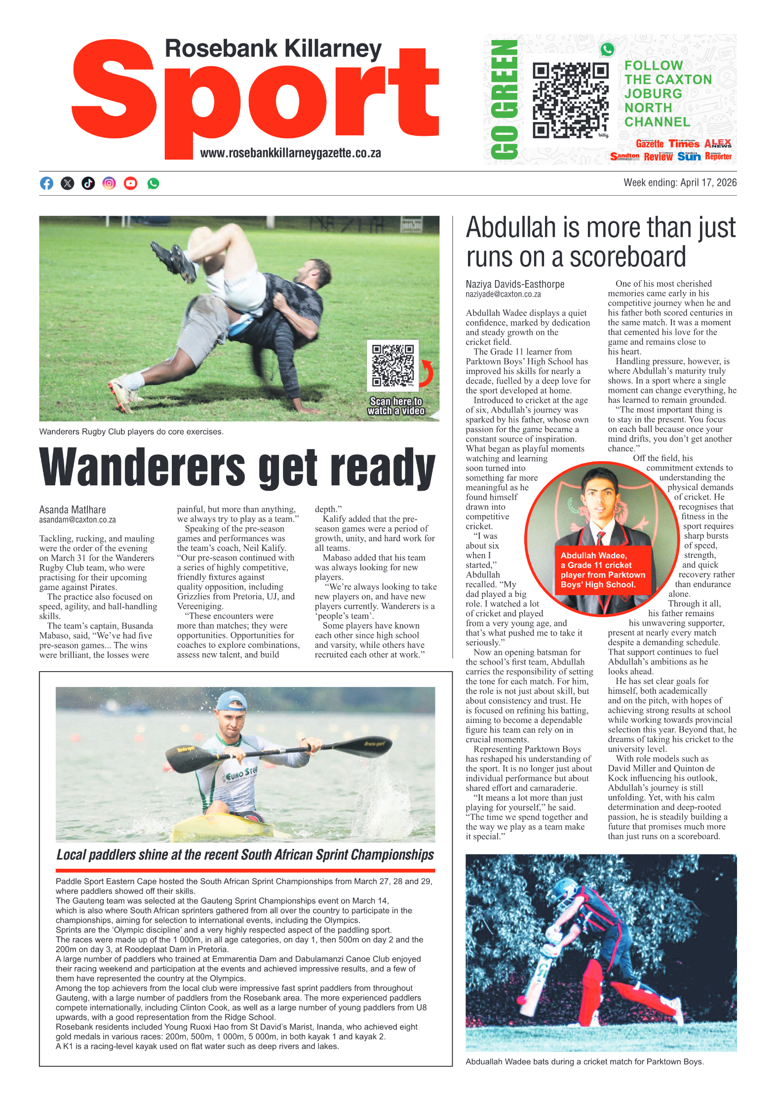 Rosebank Killarney Gazette 17 April 2026 page 8