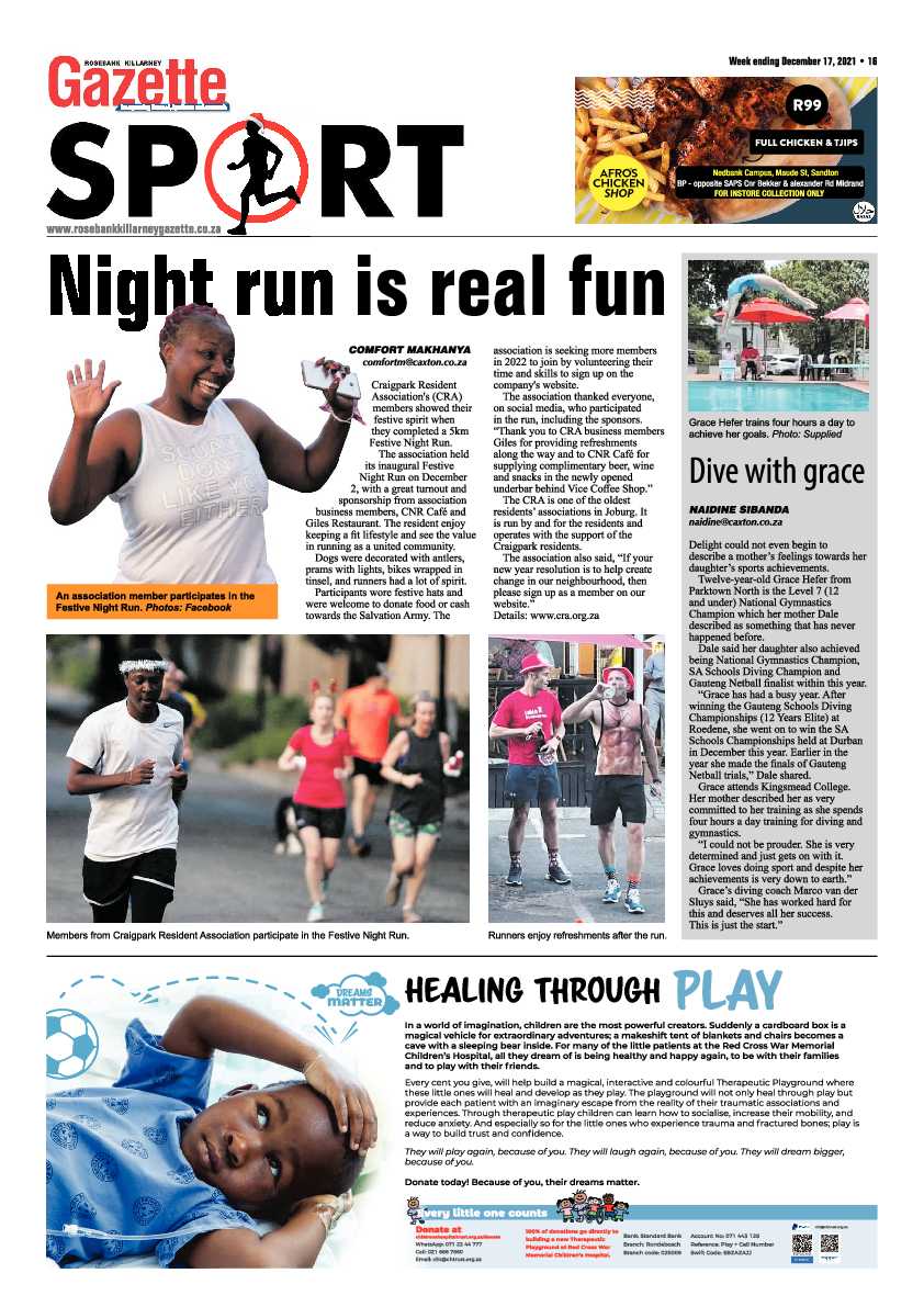 Rosebank Killarney Gazette 17 December 2021 page 16