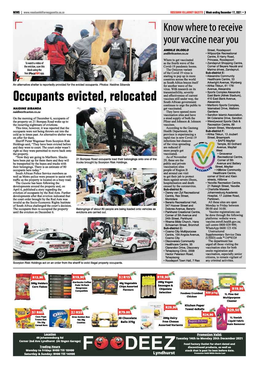 Rosebank Killarney Gazette 17 December 2021 page 3