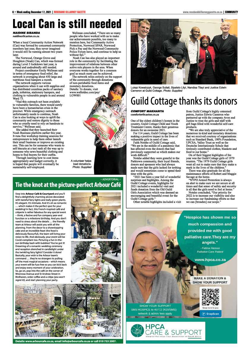 Rosebank Killarney Gazette 17 December 2021 page 6