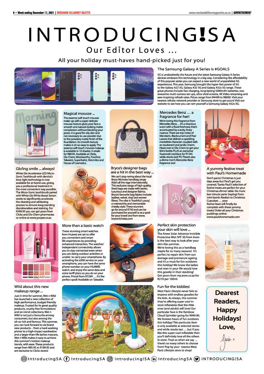 Rosebank Killarney Gazette 17 December 2021 page 8