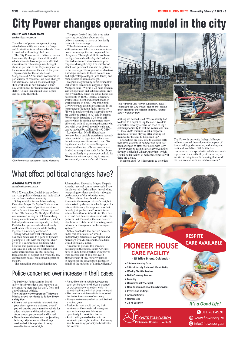 Rosebank Killarney Gazette 17 Feb 2023 page 3