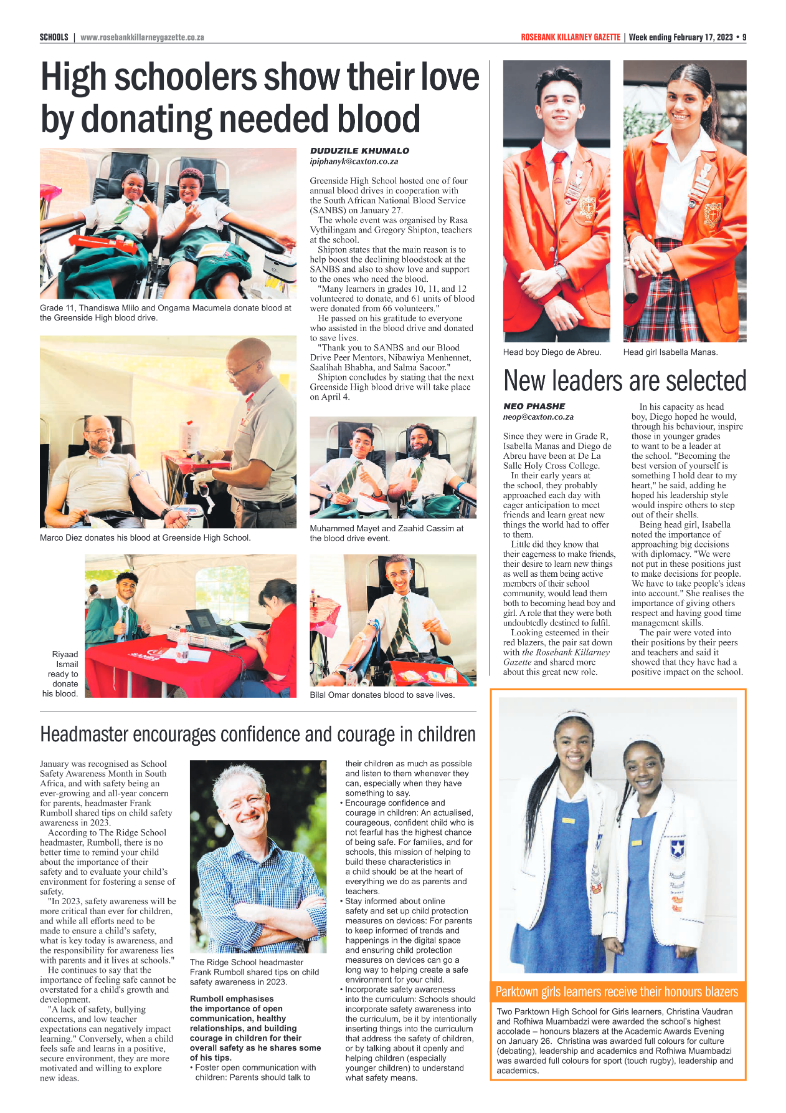 Rosebank Killarney Gazette 17 Feb 2023 page 9