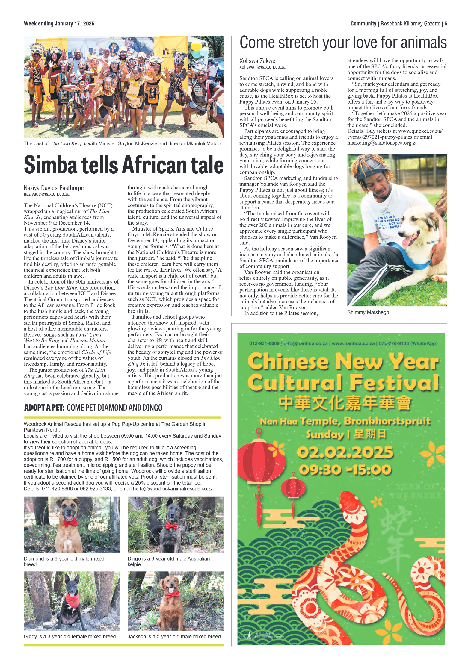 Rosebank Killarney Gazette 17 January 2025 page 5