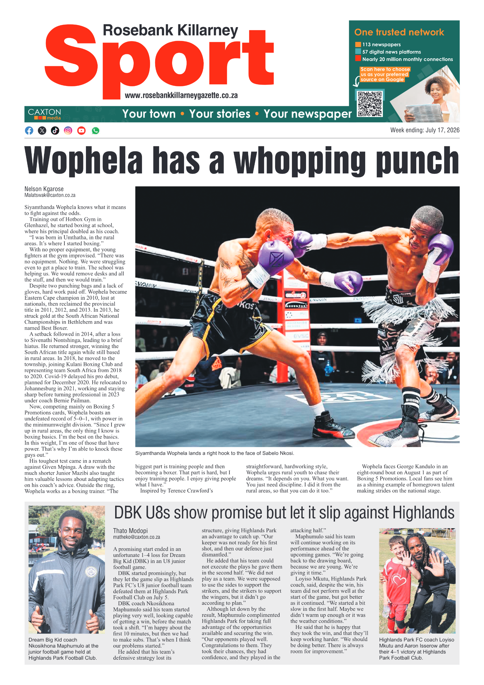 Rosebank Killarney Gazette 17 July 2026 page 12