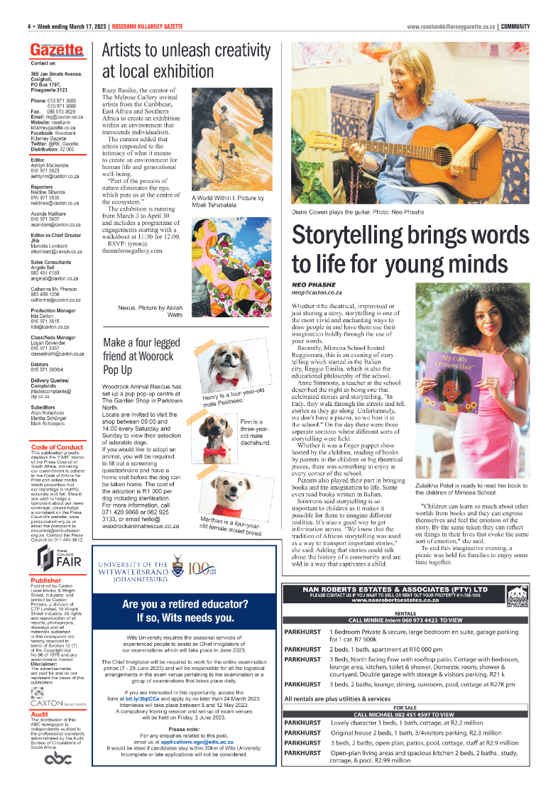 Rosebank Killarney Gazette 17 March 2023 page 4