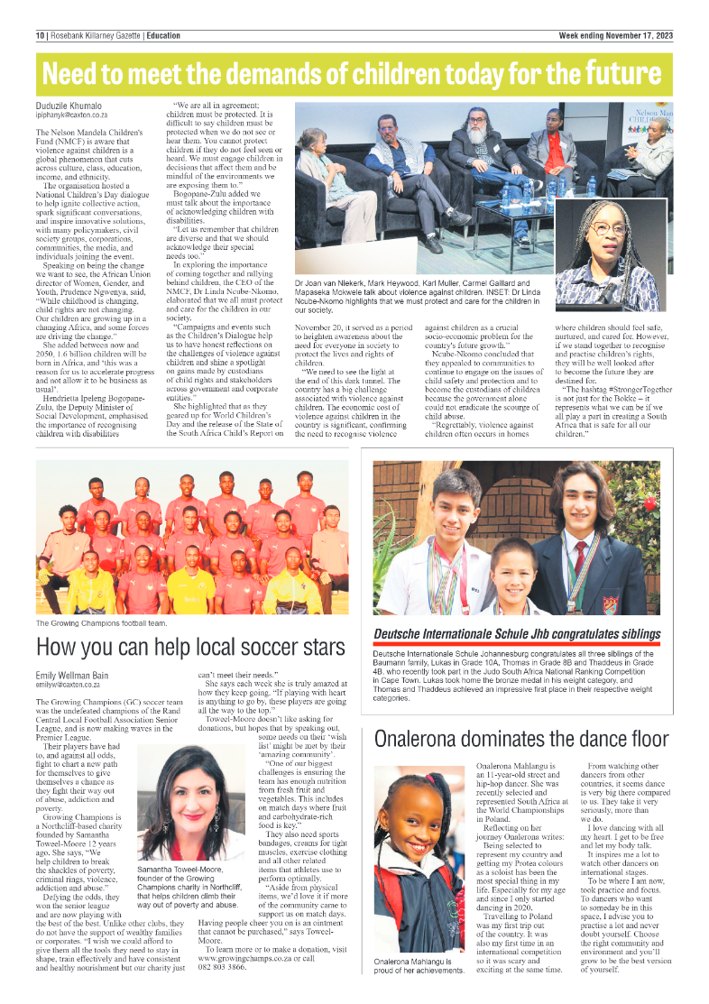Rosebank Killarney Gazette 17 November 2023 page 10