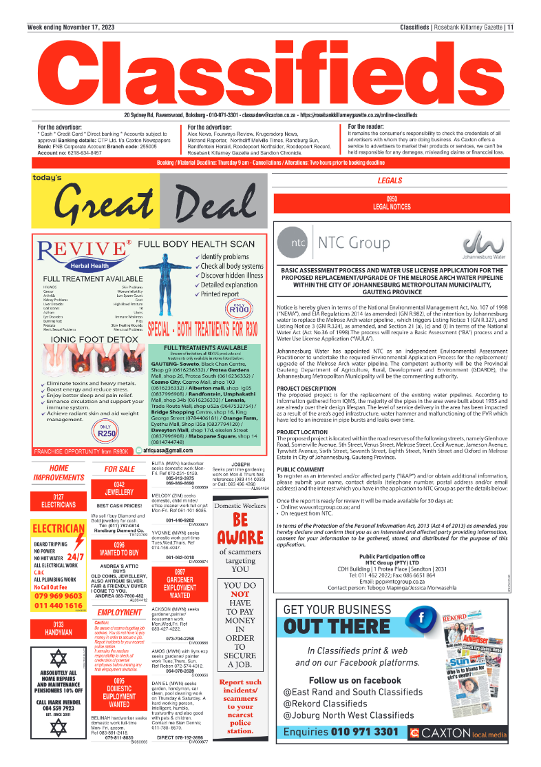 Rosebank Killarney Gazette 17 November 2023 page 11