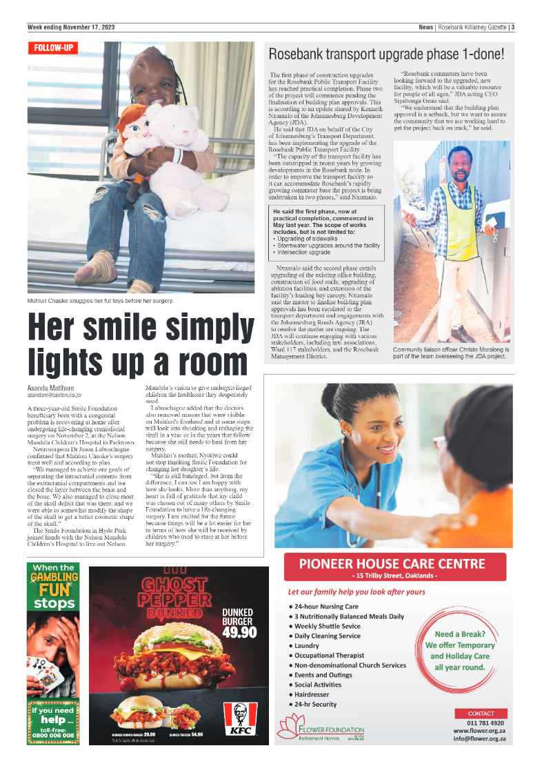 Rosebank Killarney Gazette 17 November 2023 page 3