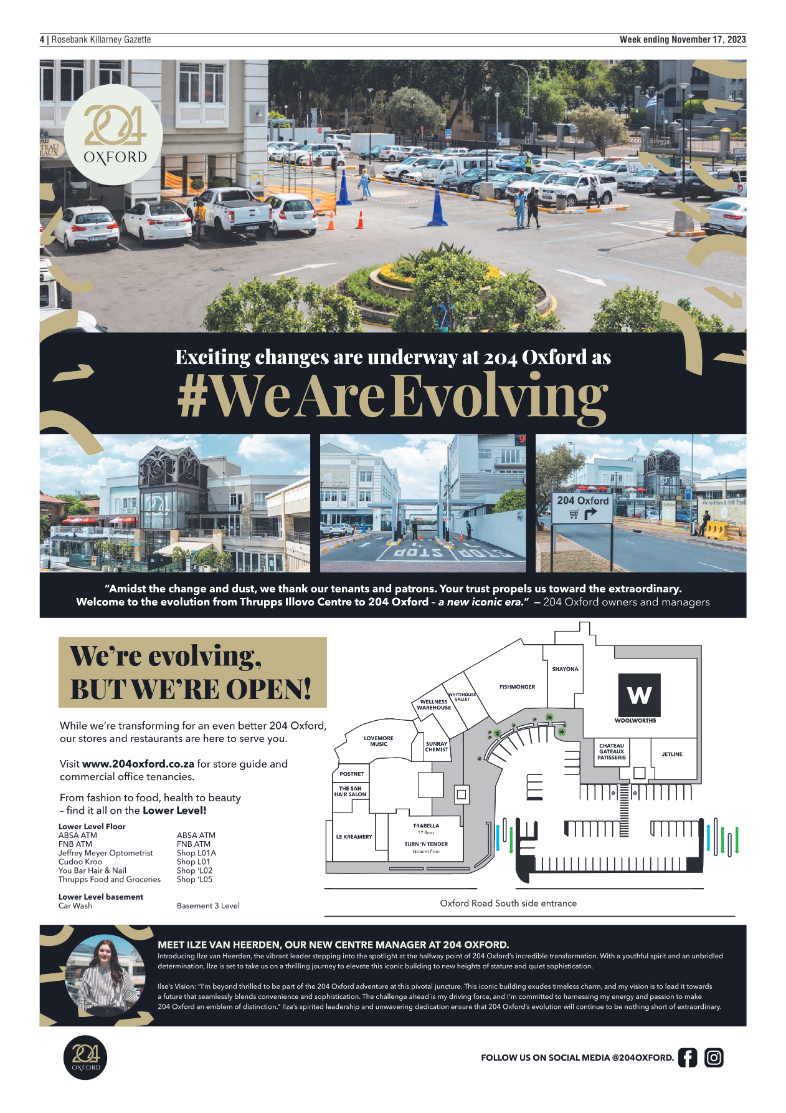 Rosebank Killarney Gazette 17 November 2023 page 4