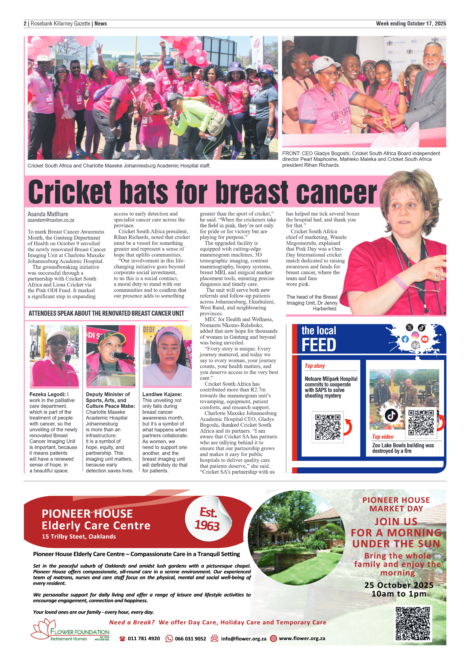 Rosebank Killarney Gazette 17 October 2025 page 2