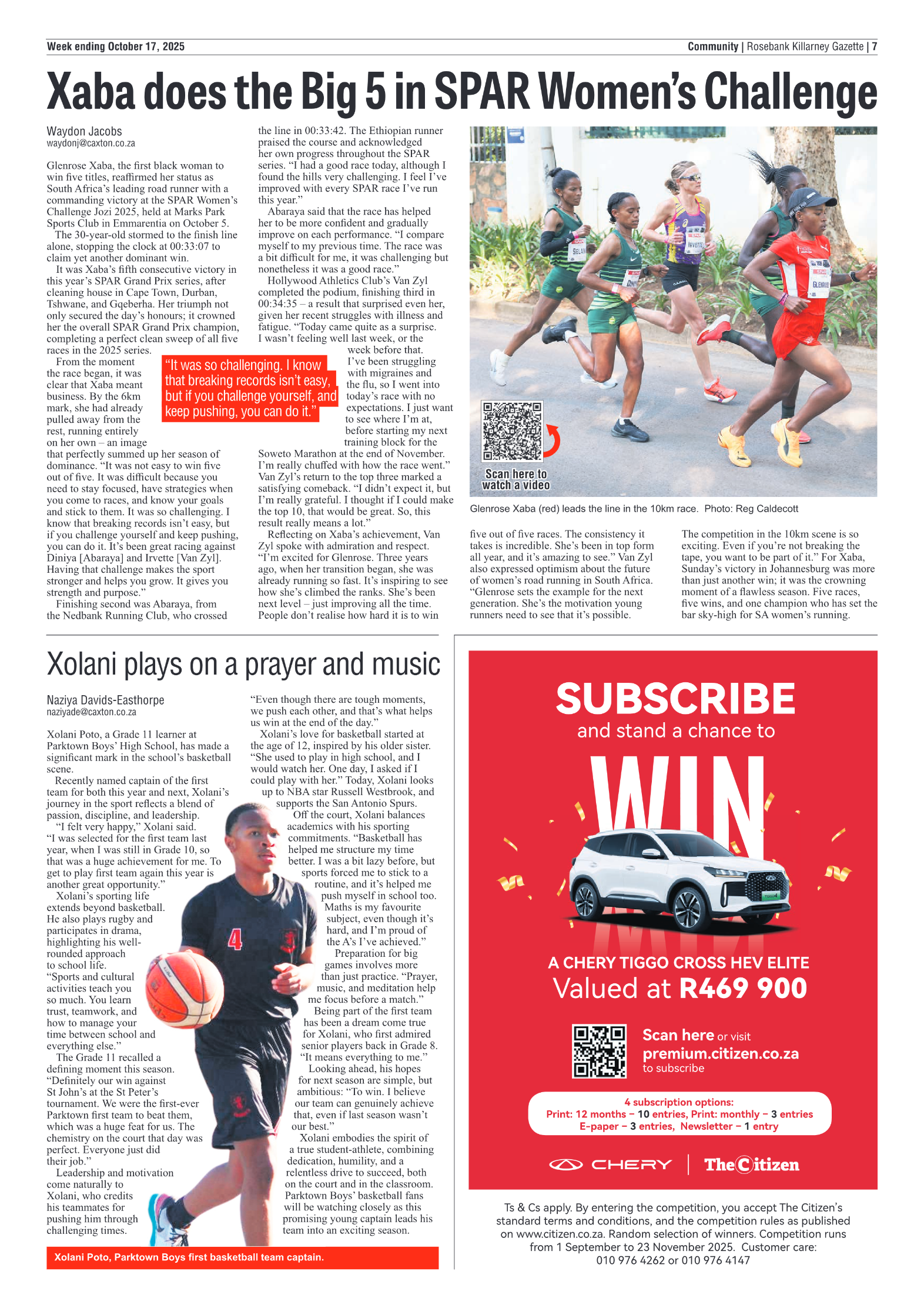 Rosebank Killarney Gazette 17 October 2025 page 7