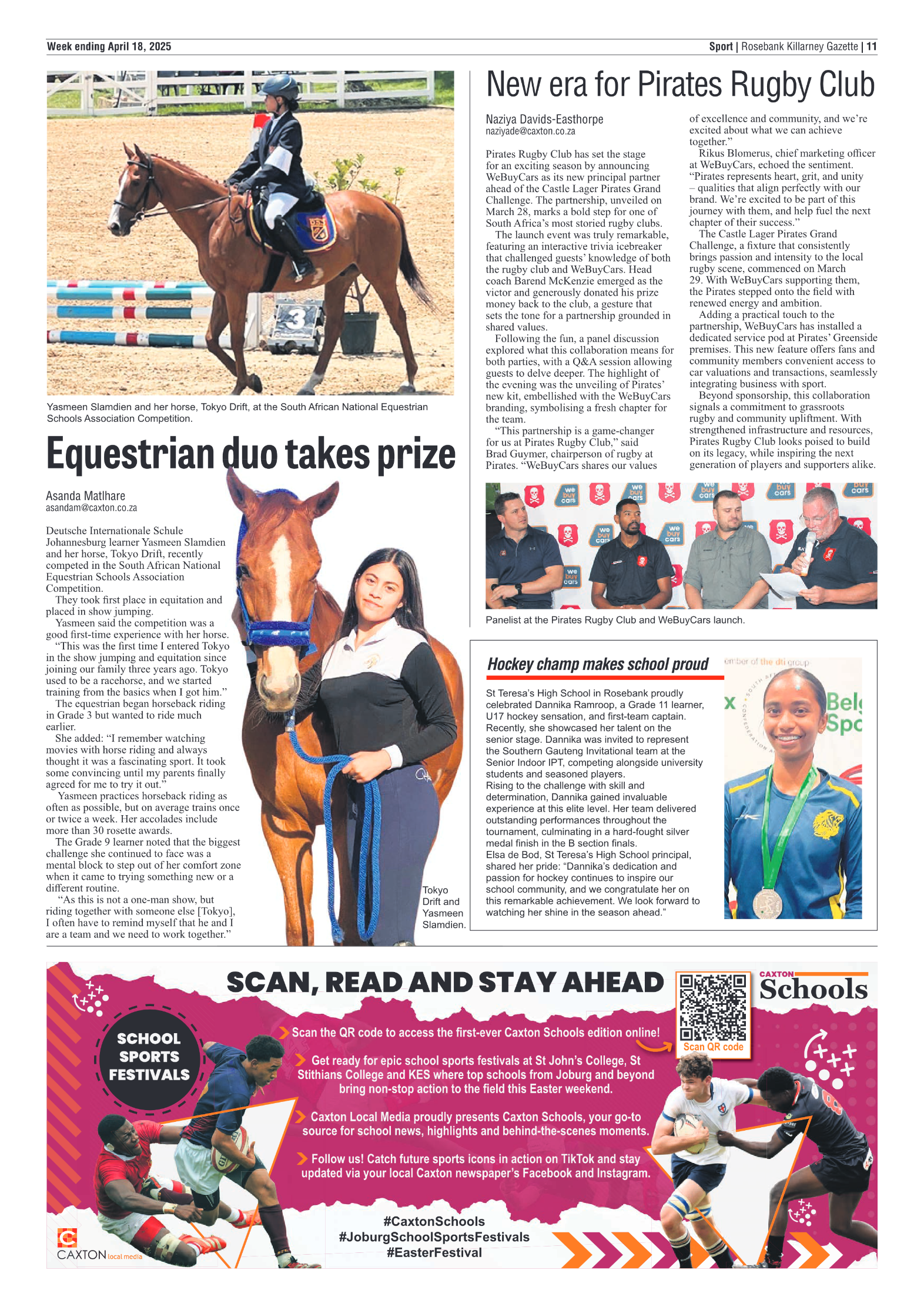 Rosebank Killarney Gazette 18 April 2025 page 11