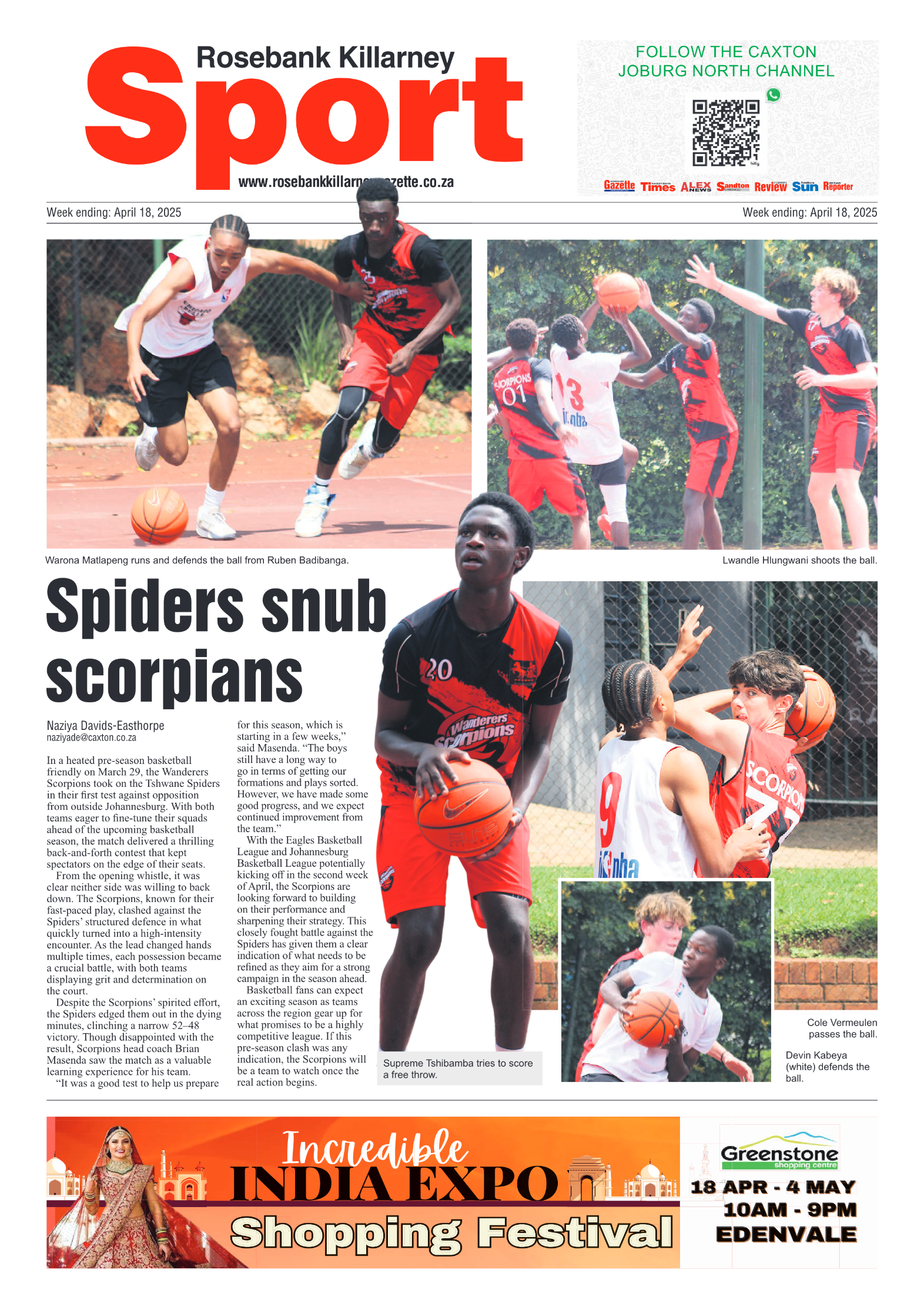 Rosebank Killarney Gazette 18 April 2025 page 12