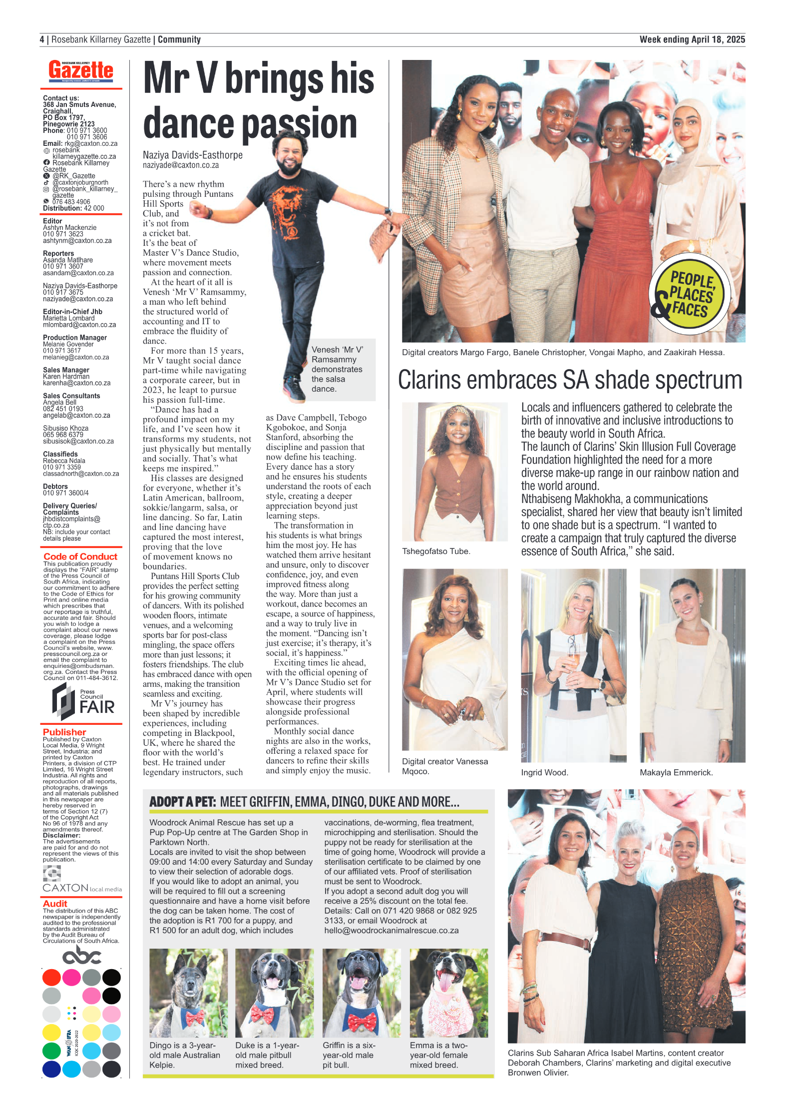 Rosebank Killarney Gazette 18 April 2025 page 4