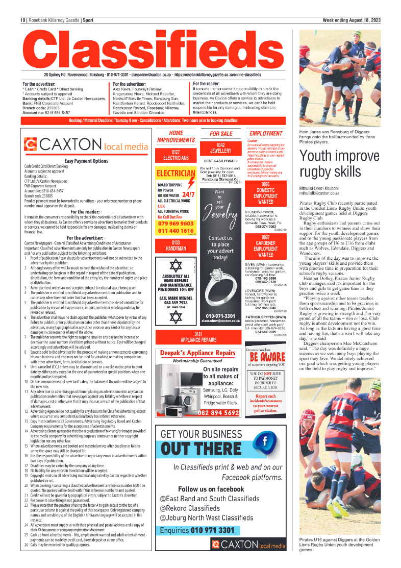 Rosebank Killarney Gazette 18 August 2023 page 10